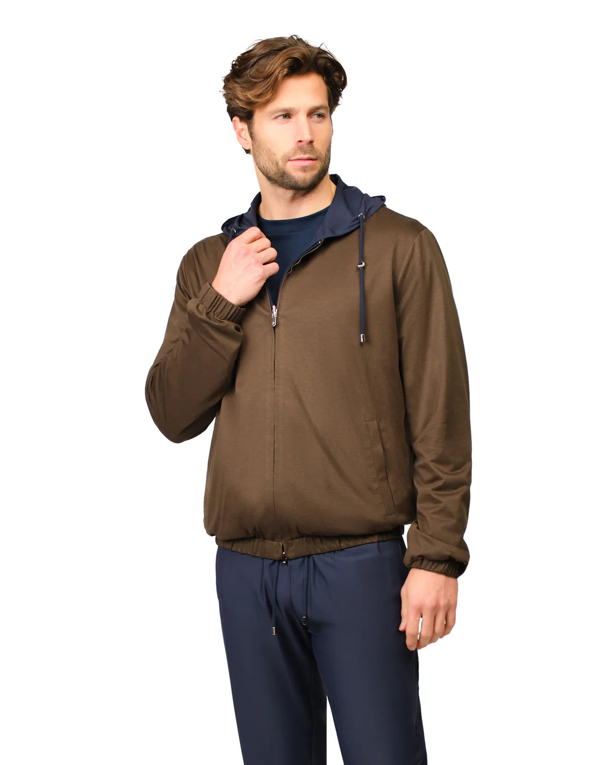 Reversible Tech Suit Navy Brown