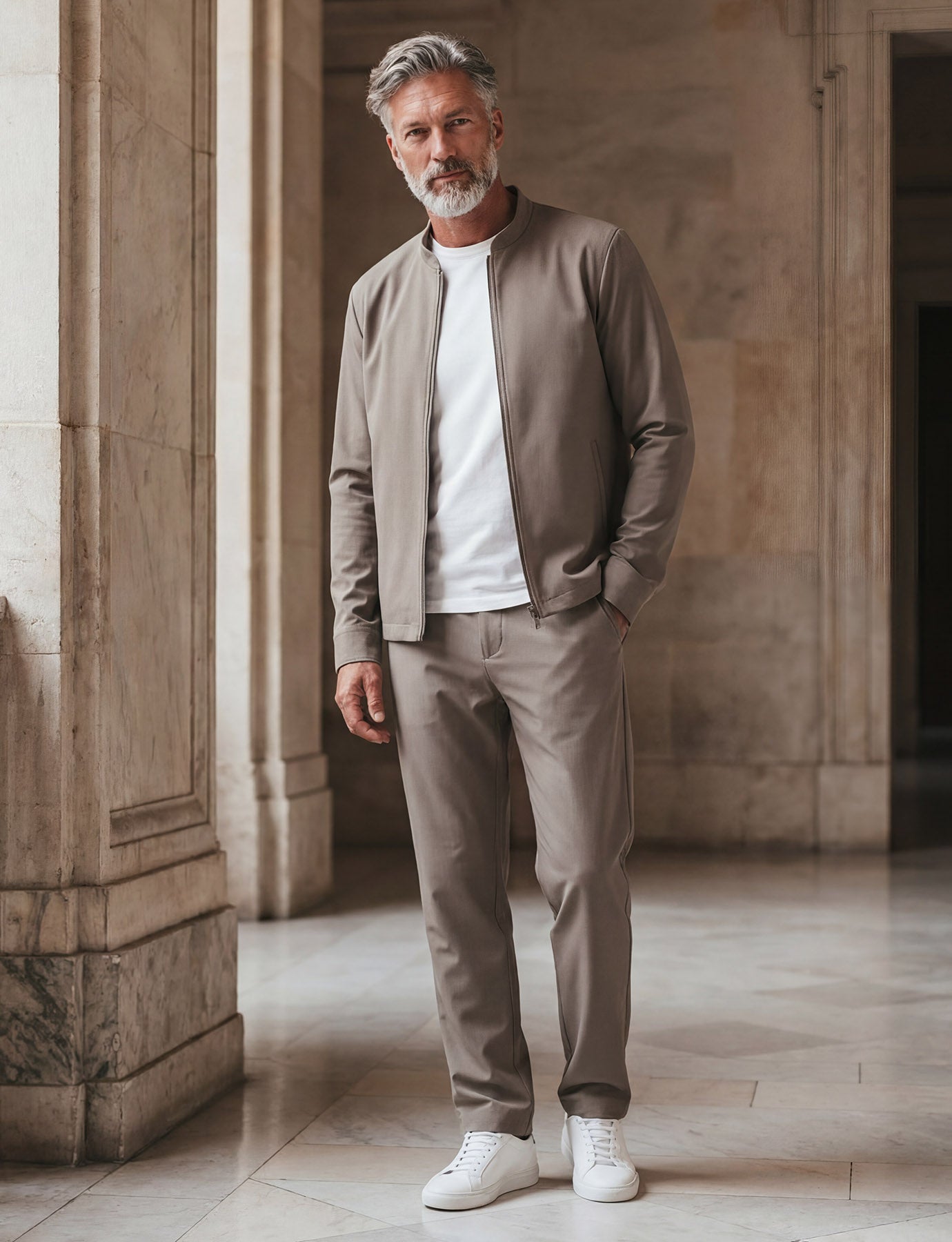 ALCANTARA BLOUSON - MOCHA