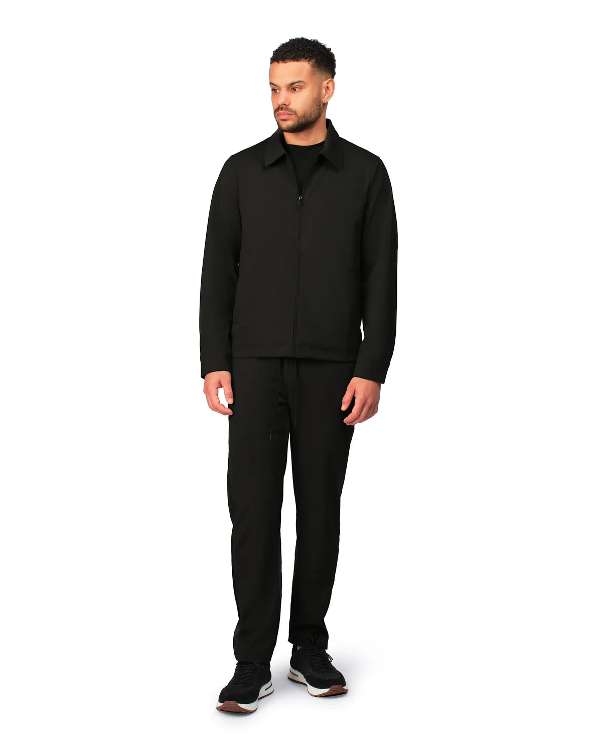NYLON BLOUSON - BLACK