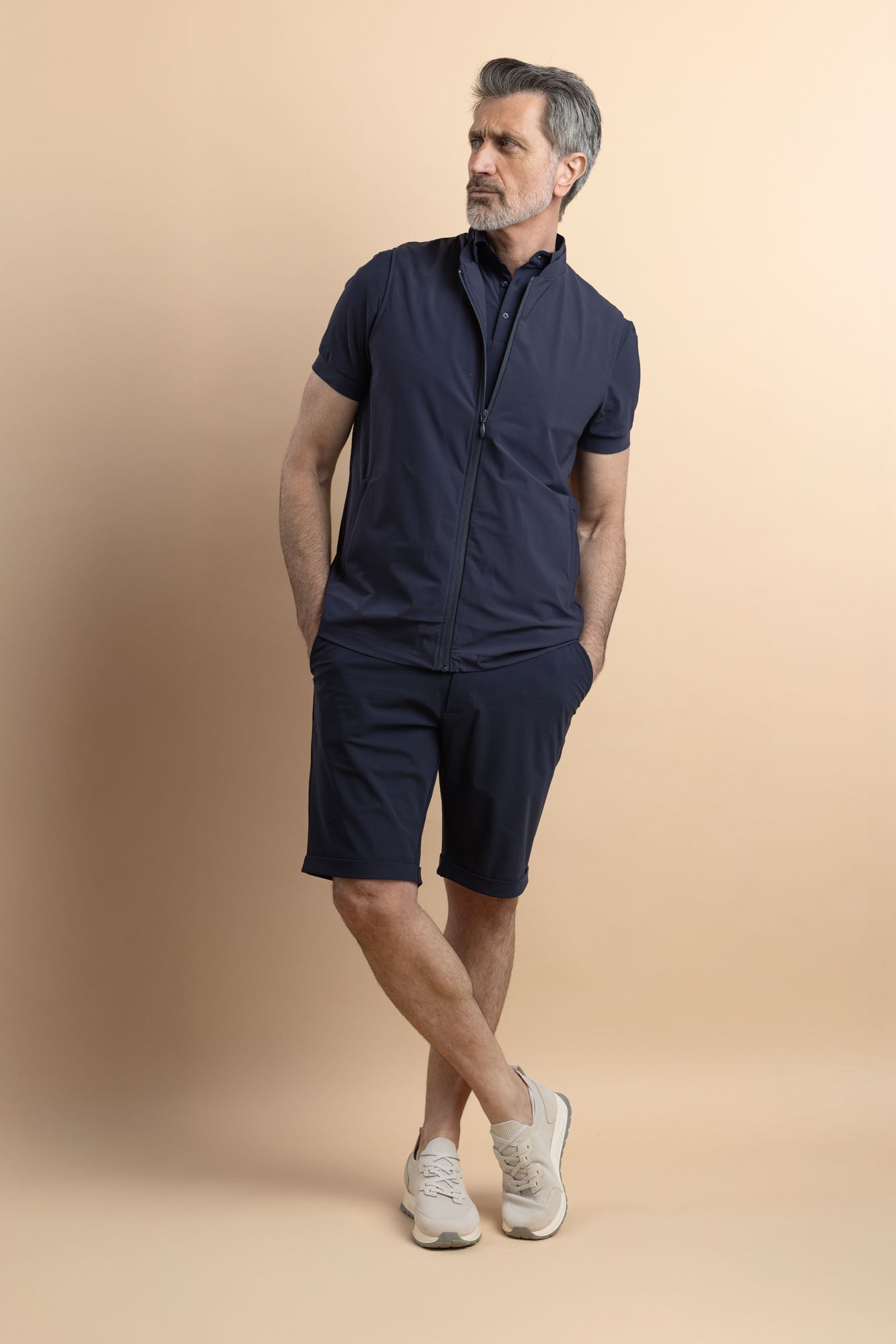 SHORT TECHNO - NAVY BLUE