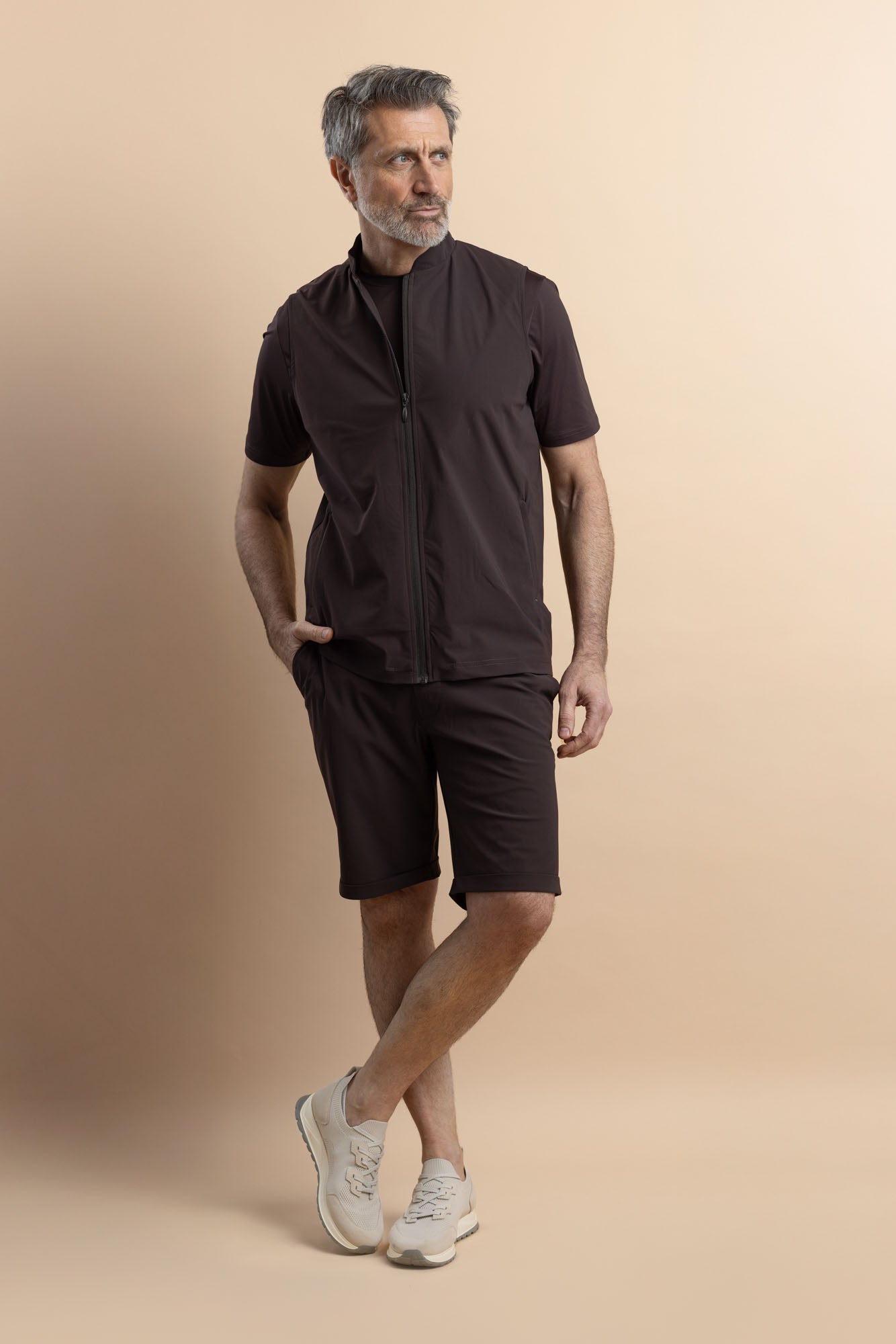 BODYWARMER CHOCLATE BROWN