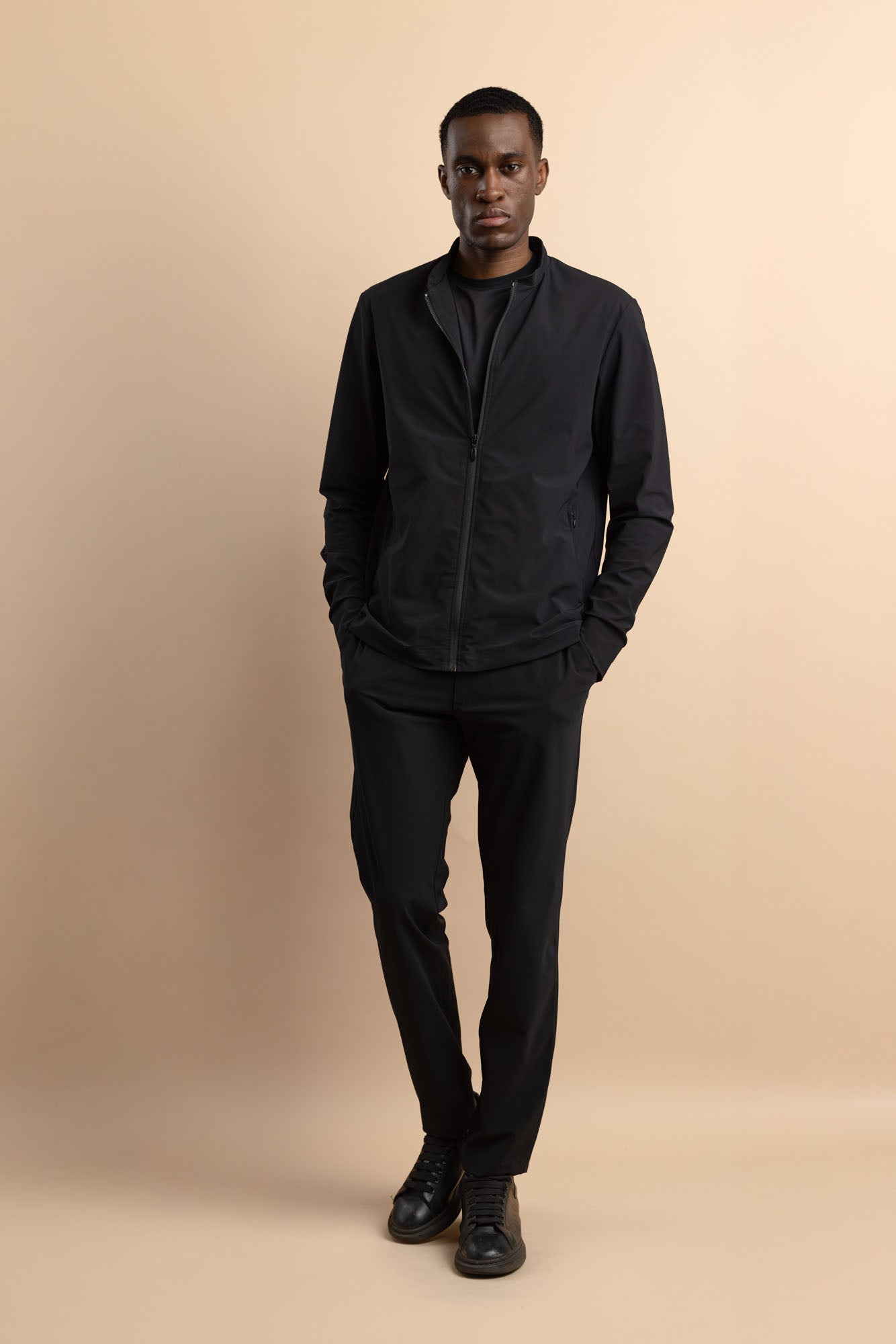 TECHNO BLOUSON - BLACK