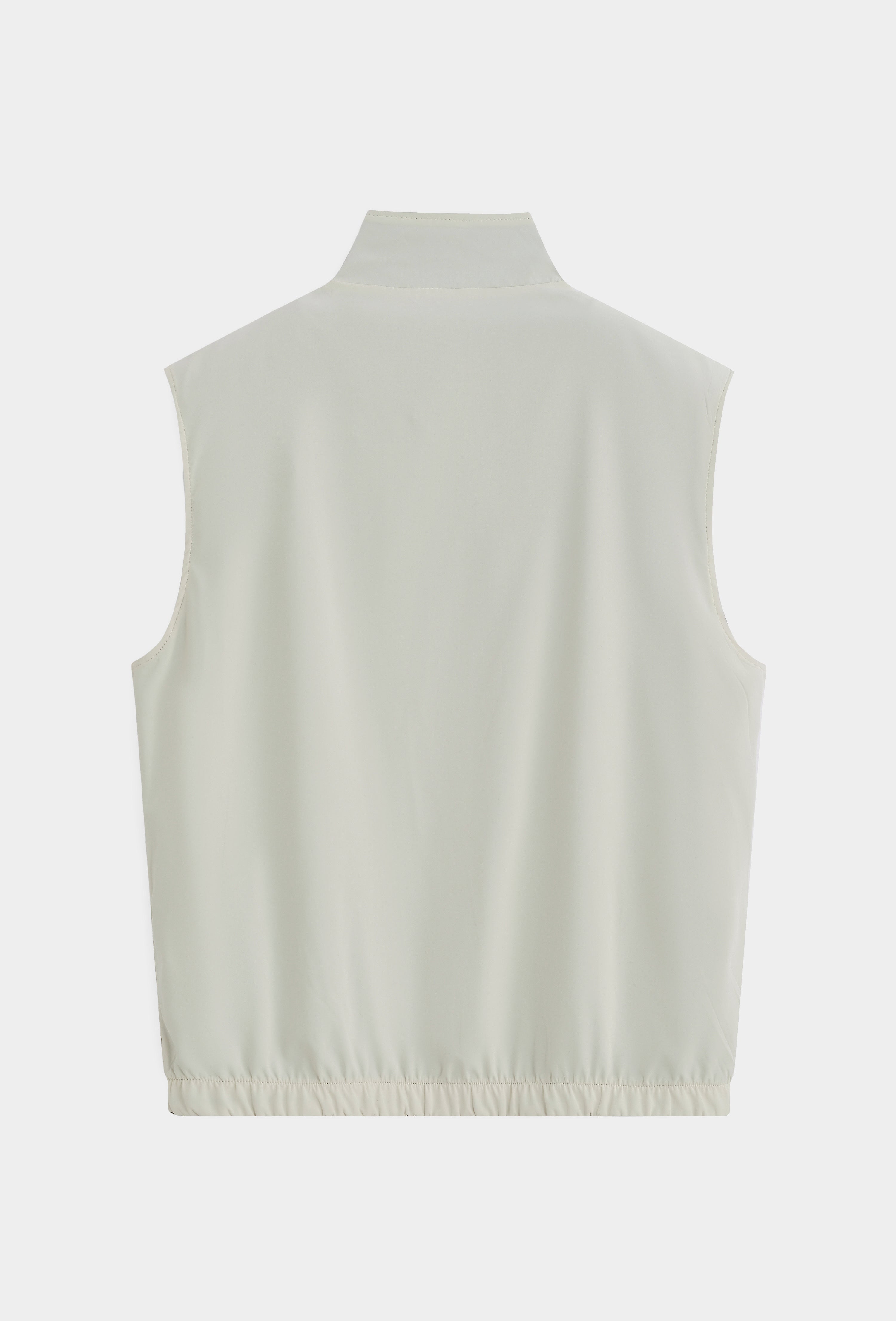 CA REVERSIBLE BODYWARMER - MOSS GREEN TAUPE/BEIGE