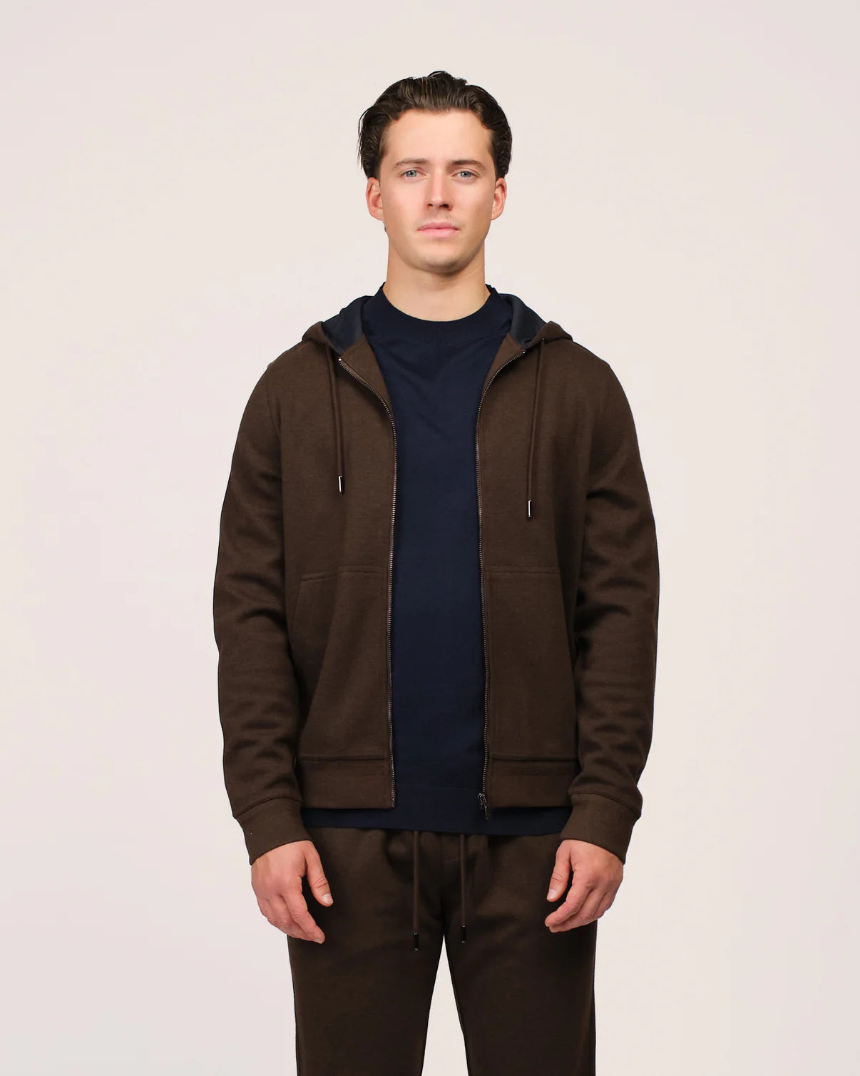 CASHWOOL TRACKSUIT - CHOCO BROWN