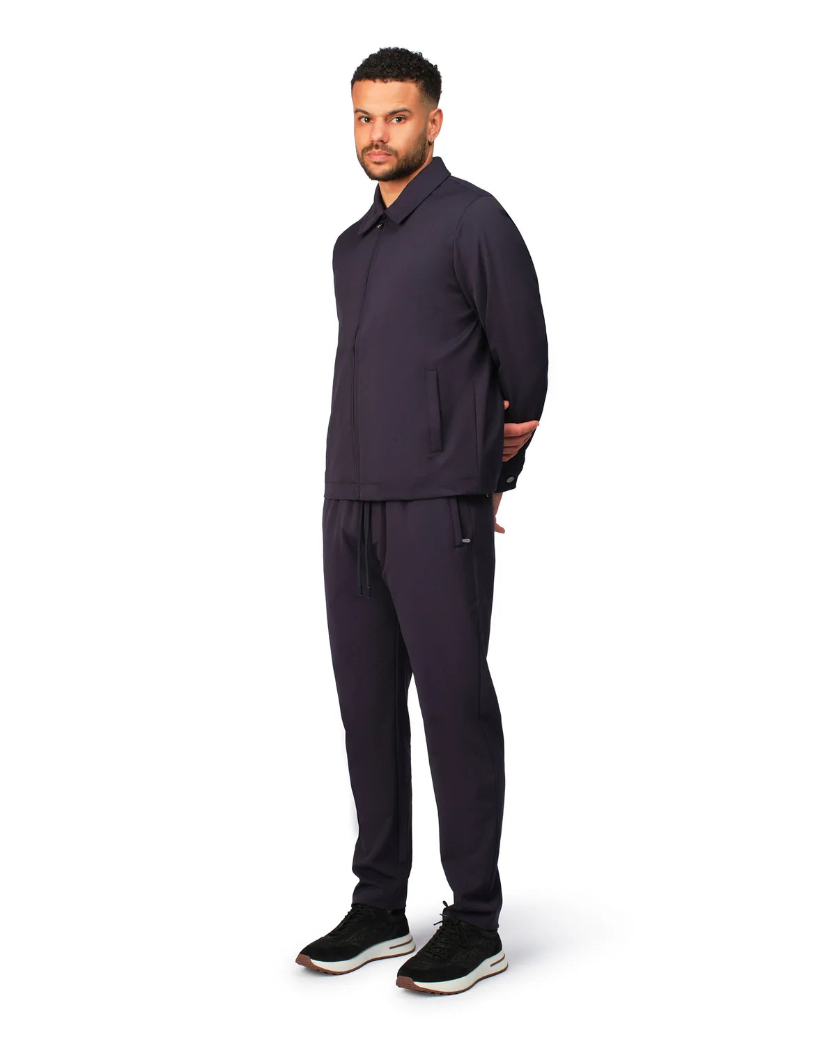 NYLON BLOUSON - NAVY BLUE