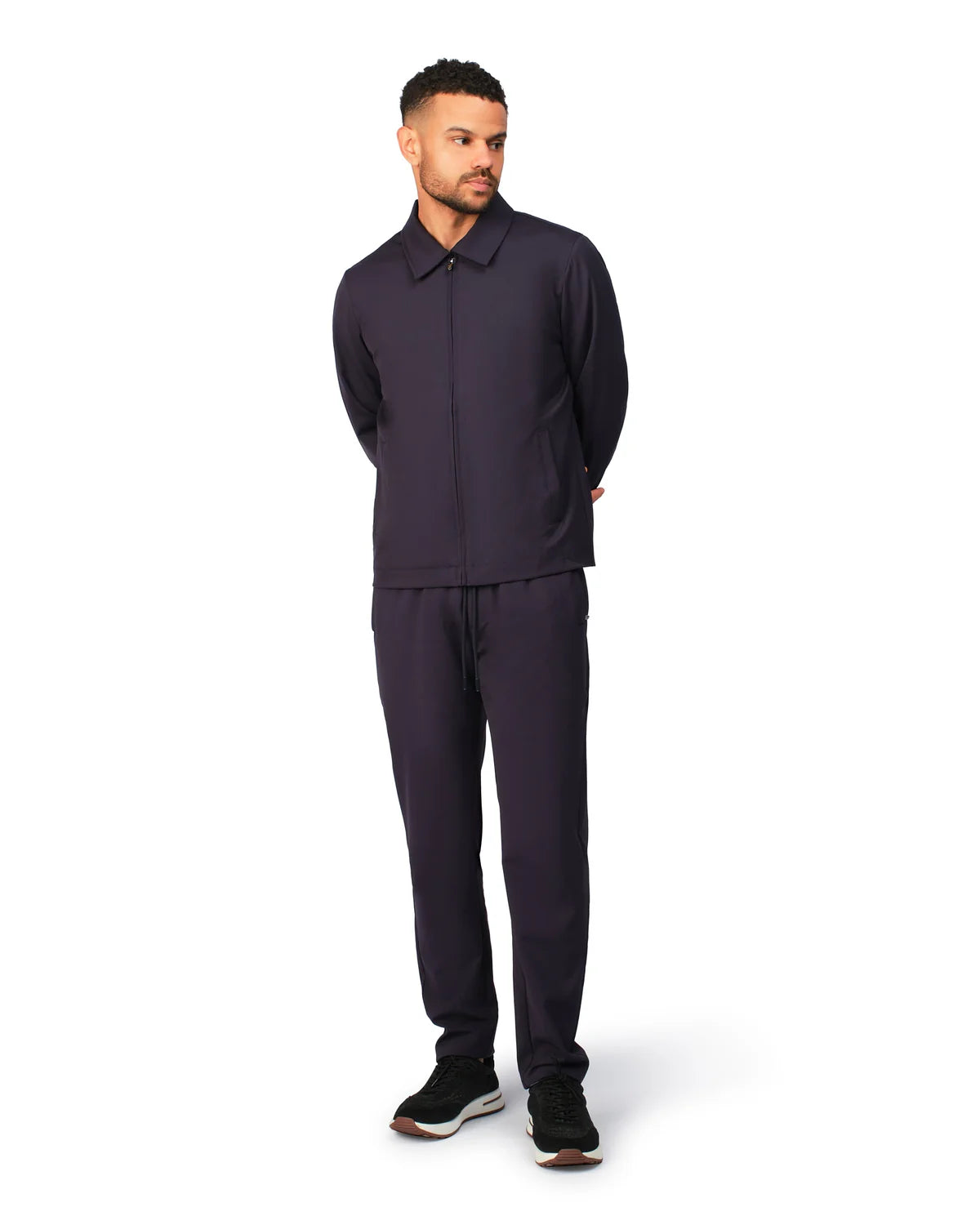 NYLON BLOUSON - NAVY BLUE