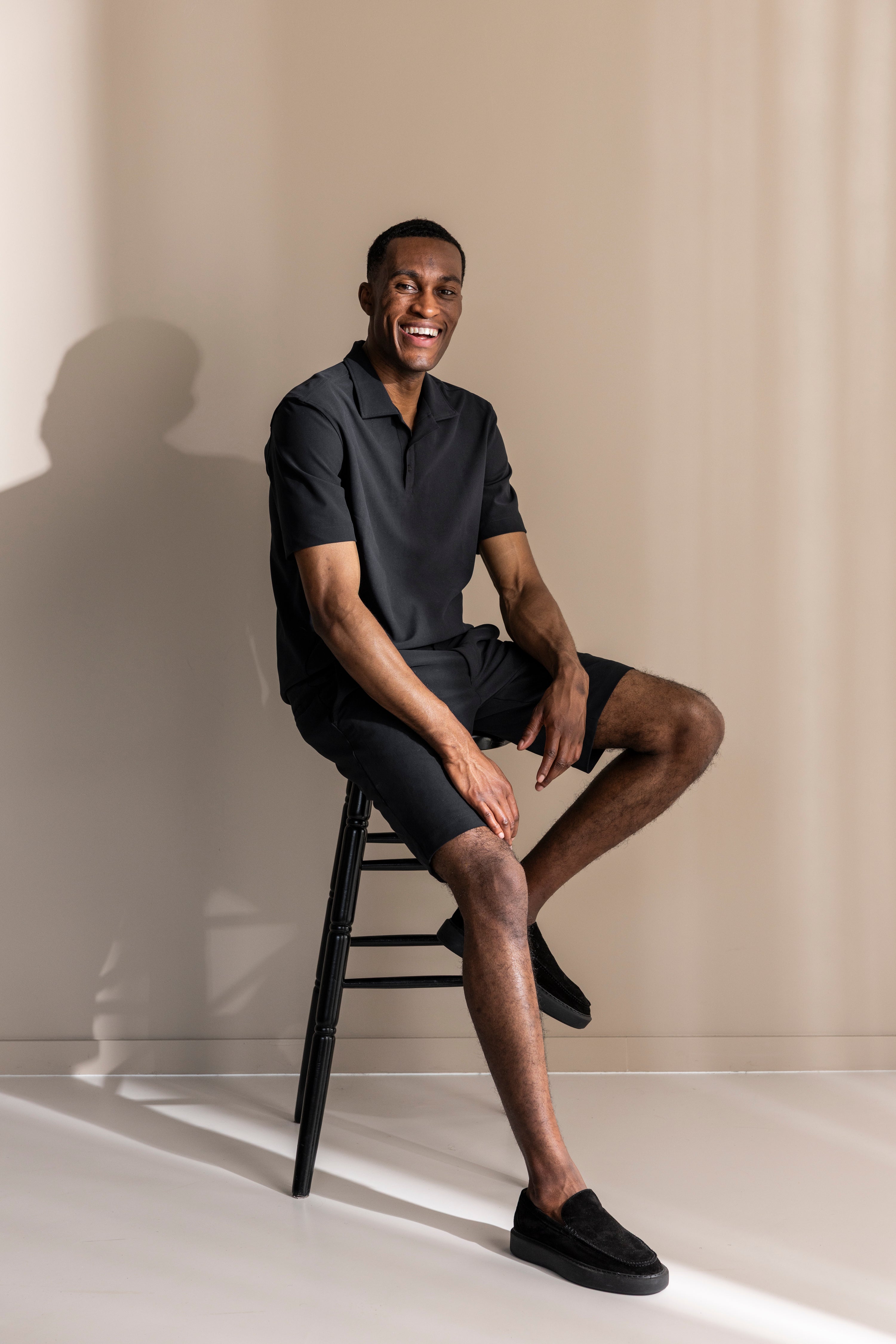 ALCANTARA POLO - BLACK
