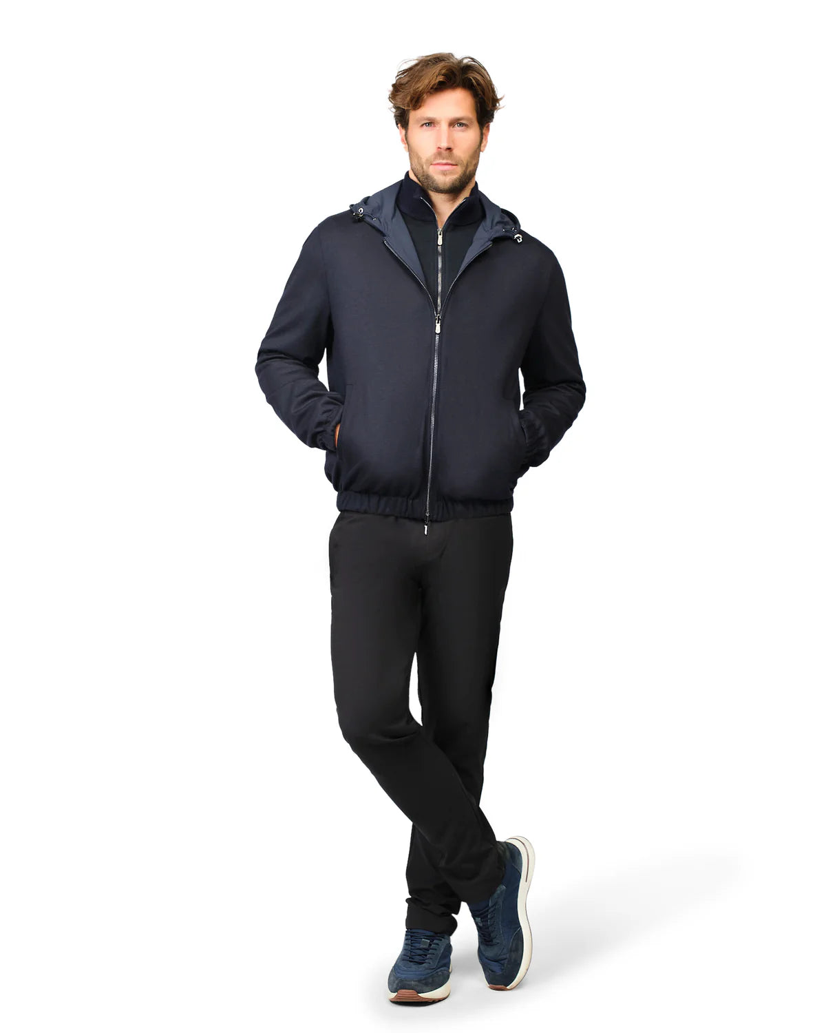 Reversible Merino Jacket Navy/Black