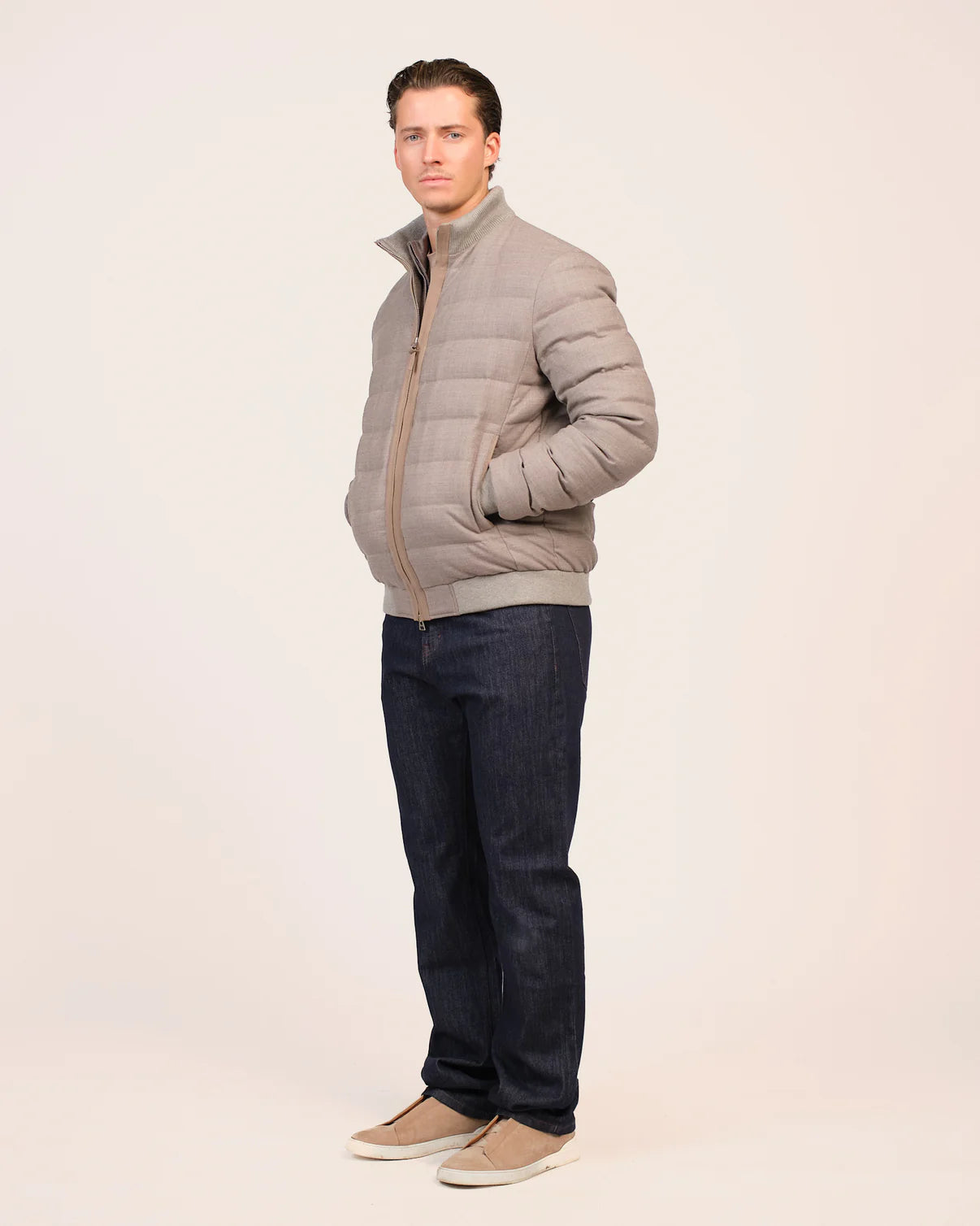 WOOL JACKET - BEIGE