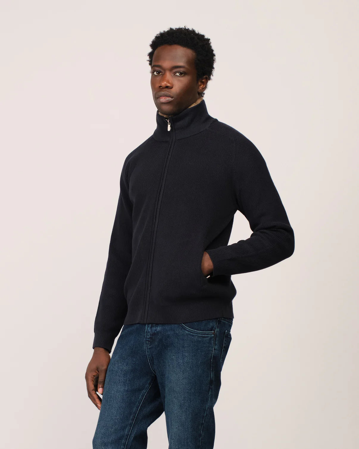 The Siberian Cardigan - NAVY BLUE