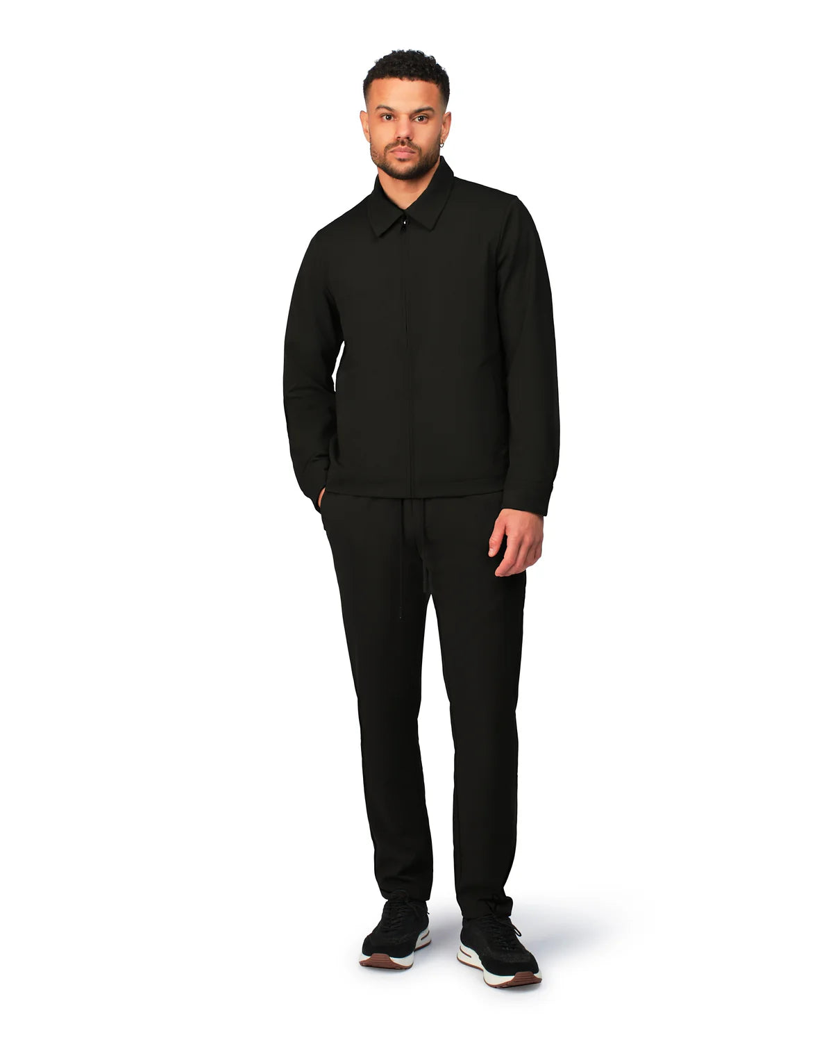 NYLON BLOUSON - BLACK