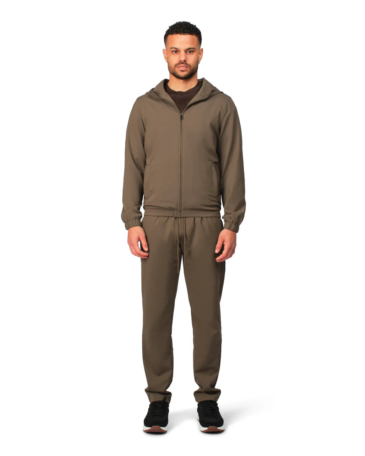NYLON TROUSERS - BROWN