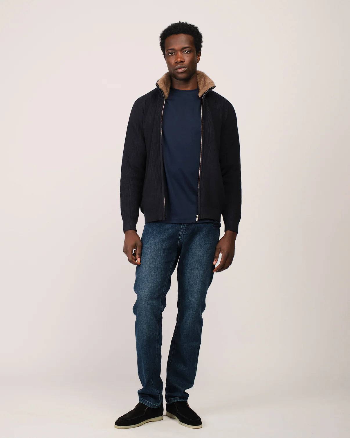 The Siberian Cardigan - NAVY BLUE
