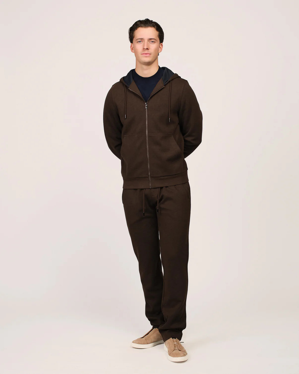 CASHWOOL TRACKSUIT - CHOCO BROWN