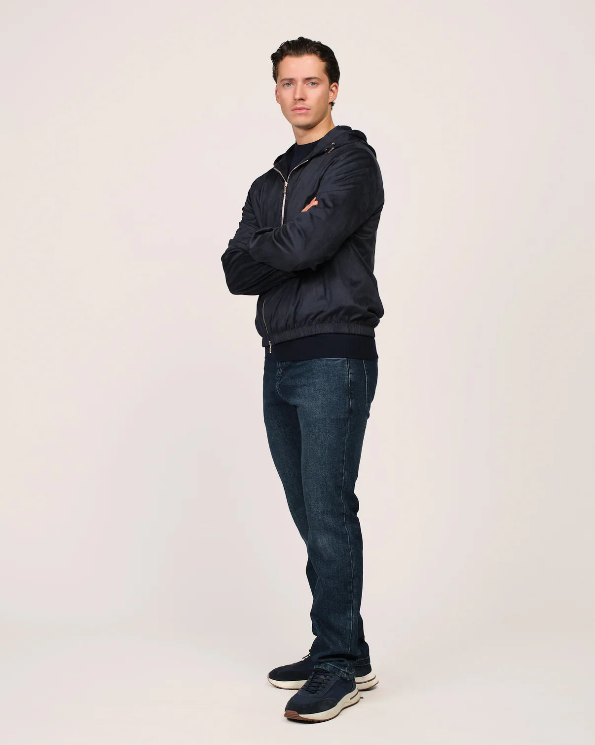 SUÈDE WINDBREAKER - NAVY BLUE