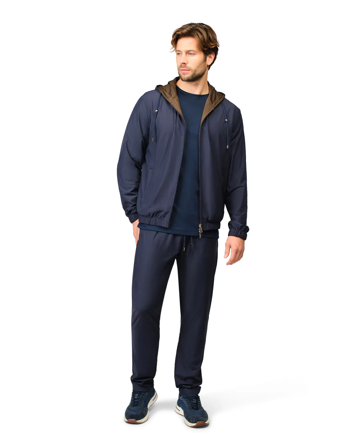 Reversible Tech Suit Navy Brown