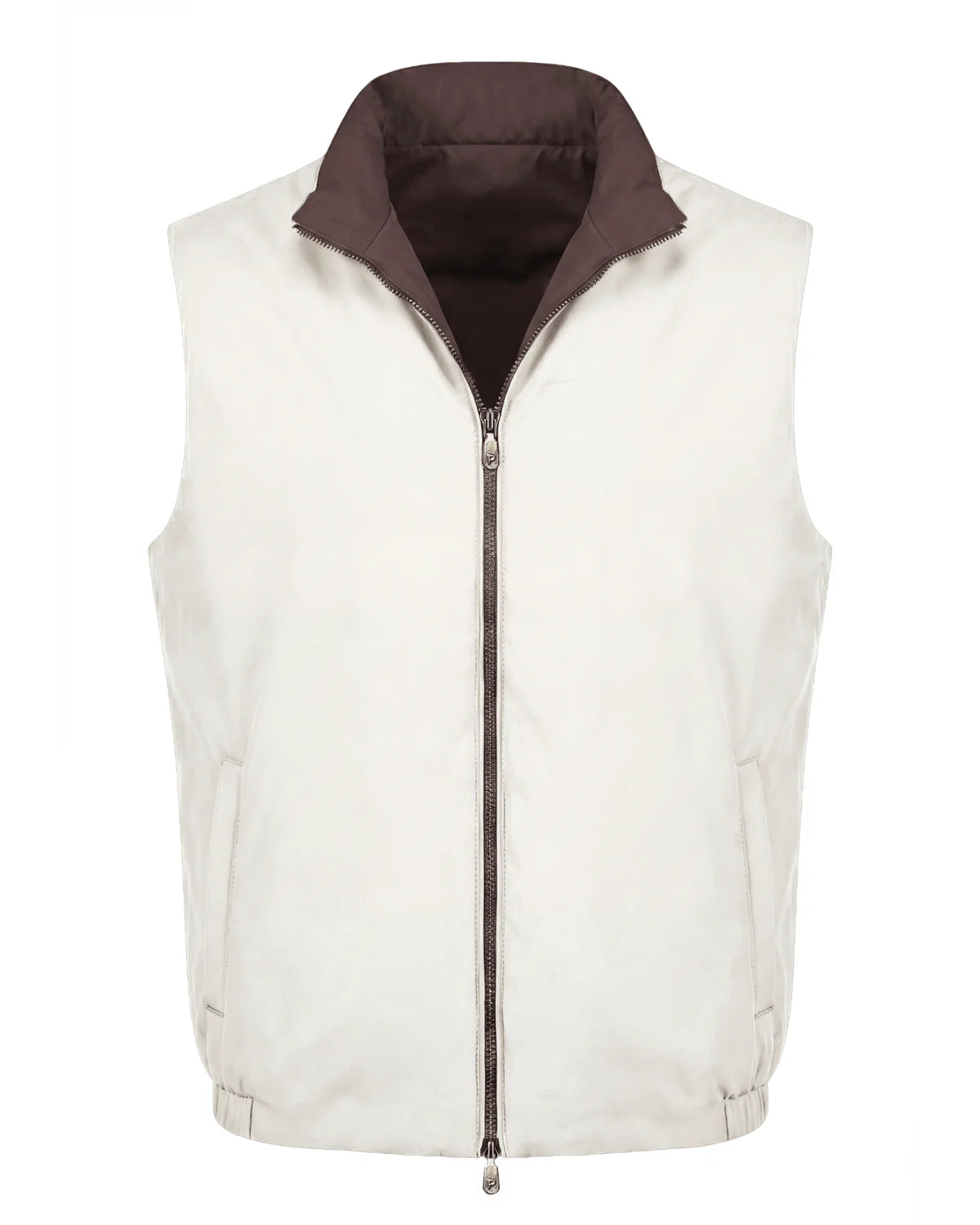 Brown/beige Reversible Body Warmer