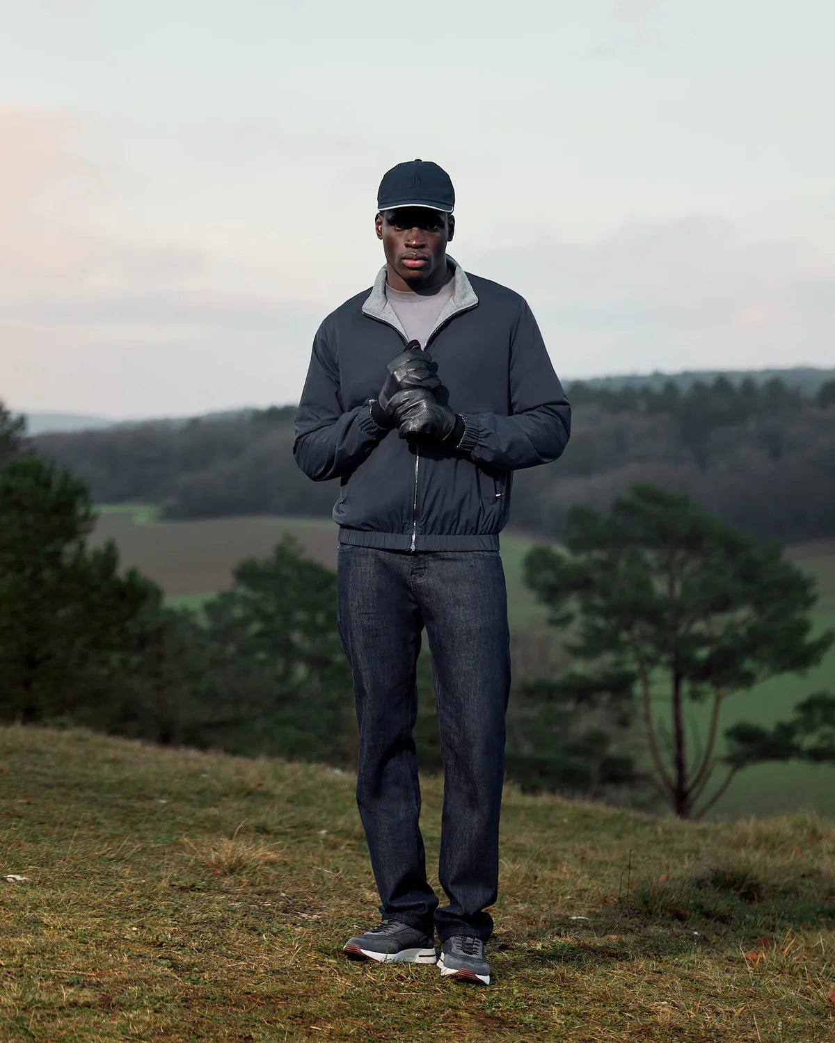 Reversible Merino Jacket Navy/Grey