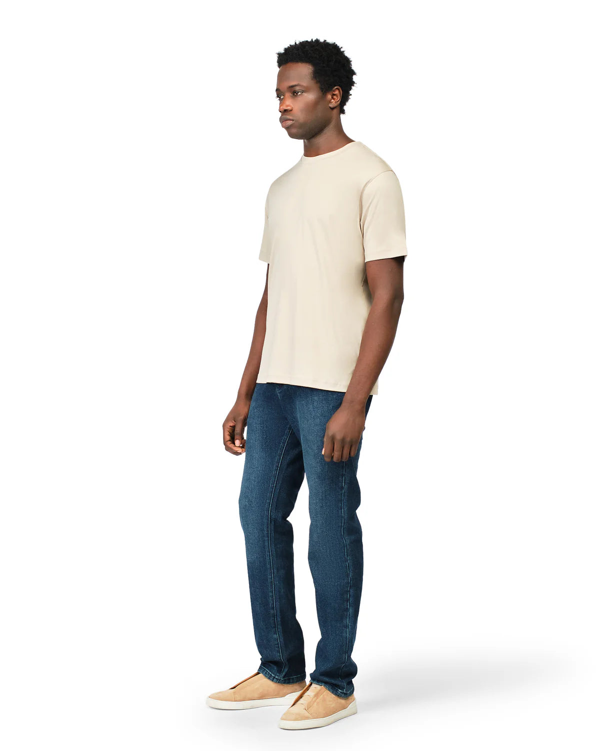 Cream Mercerized T Shirt