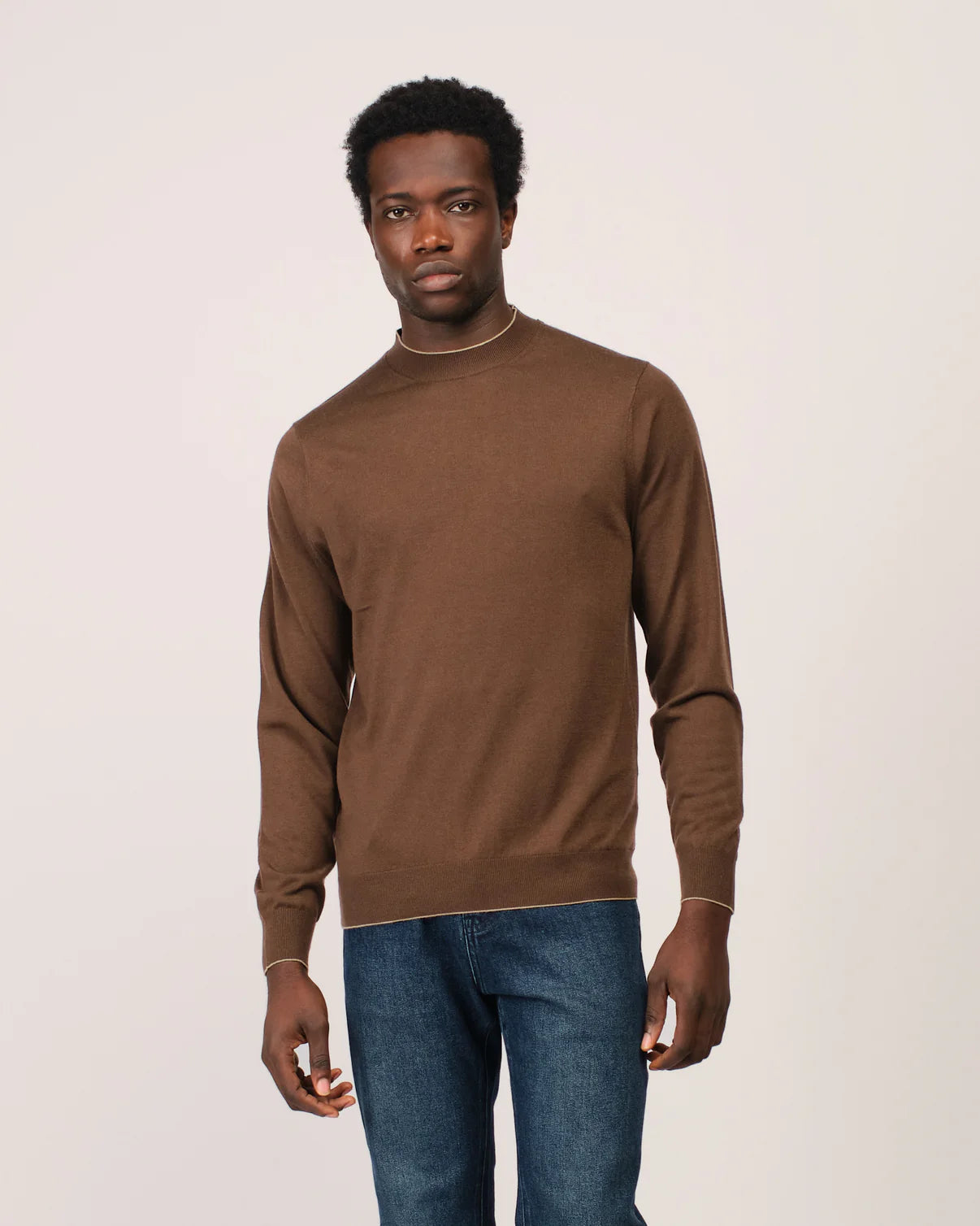 The Cashwool Crewneck - BROWN