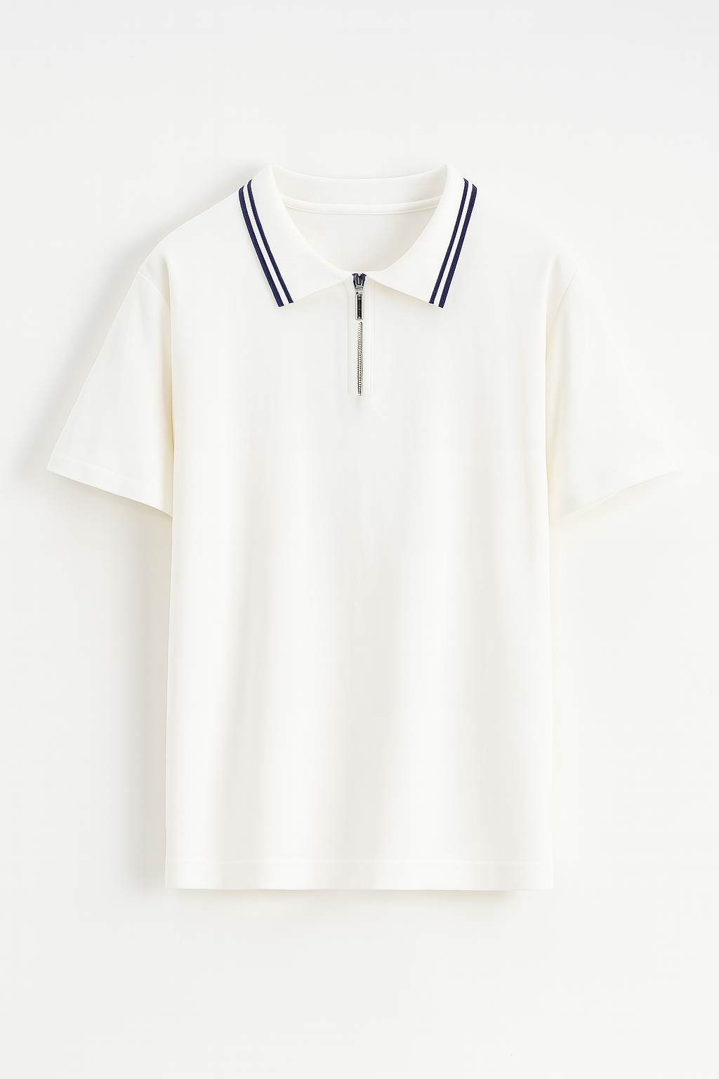 CA STRIPE POLO - WHITE