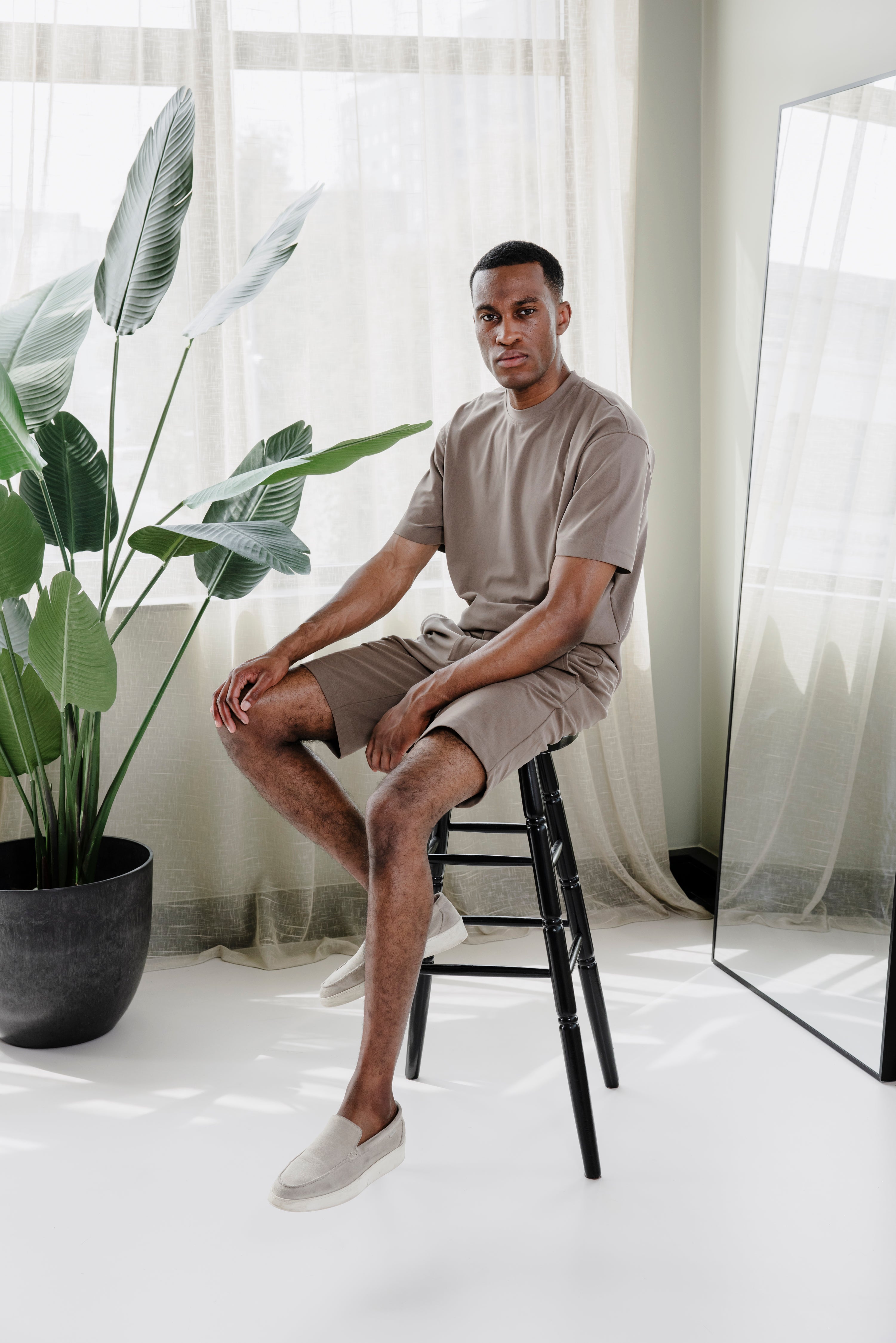 ALCANTARA T-SHIRT - ROAST