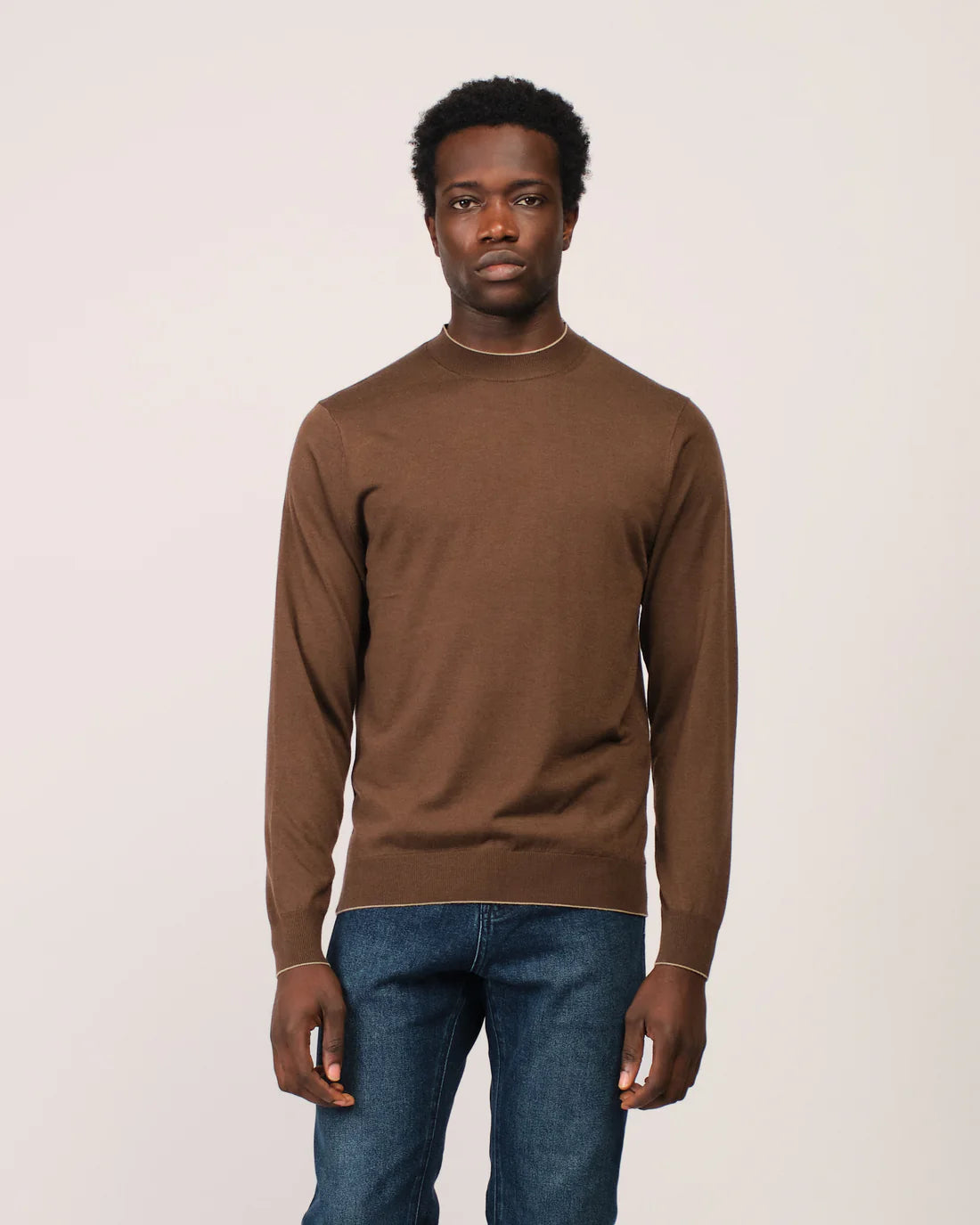 The Cashwool Crewneck - BROWN