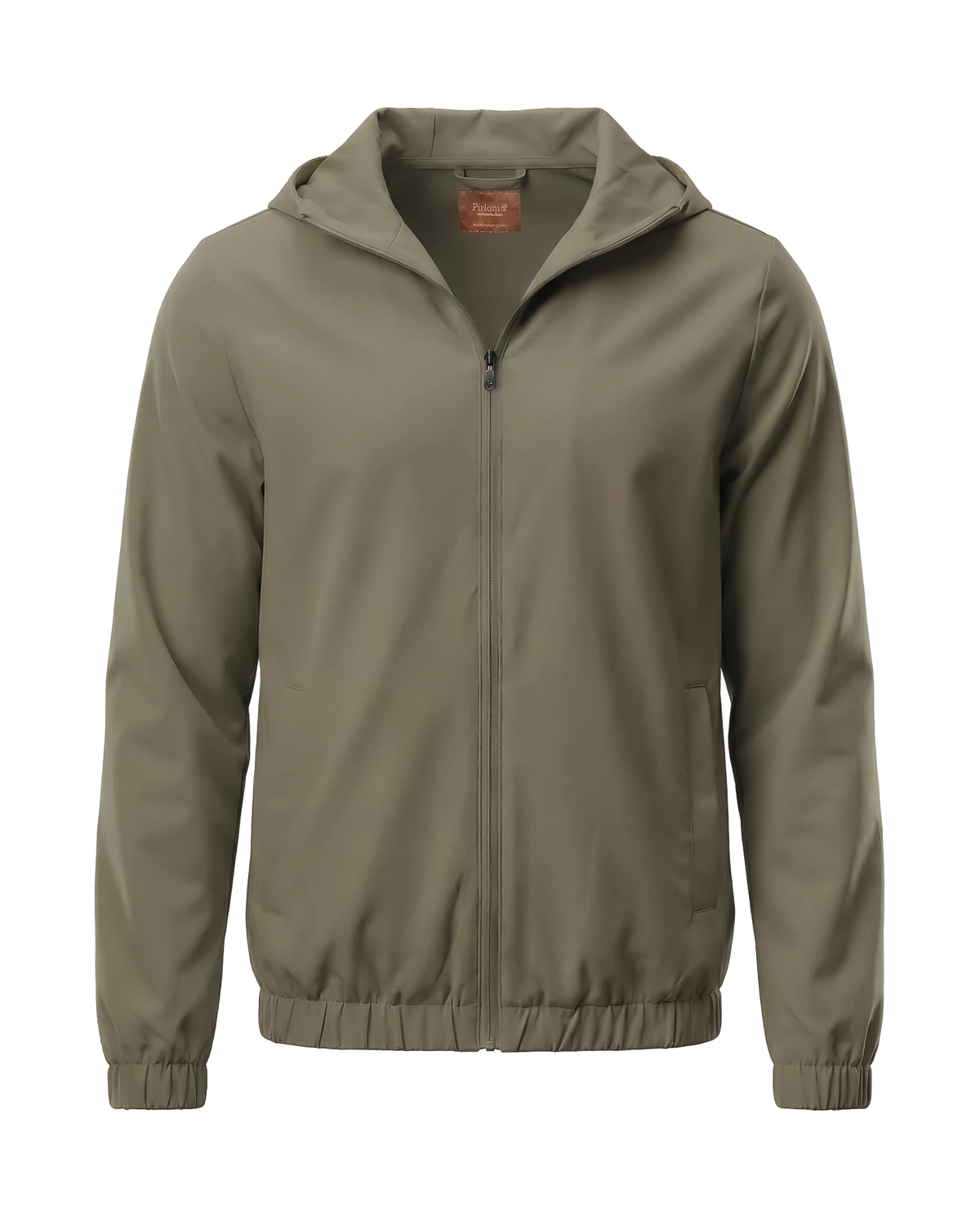 NYLON HOODED BLOUSON - OLVE GREEN