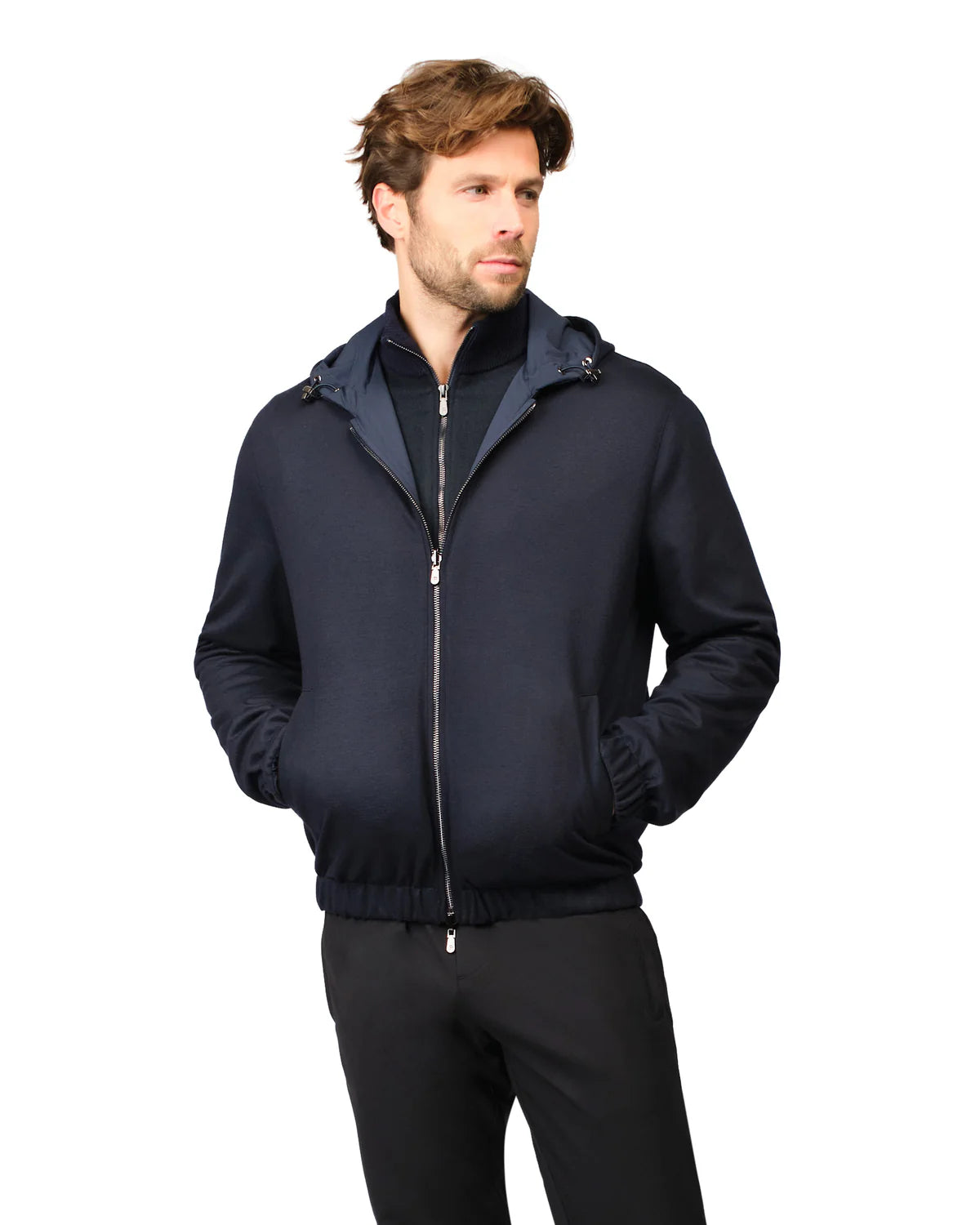 Reversible Merino Jacket Navy/Black