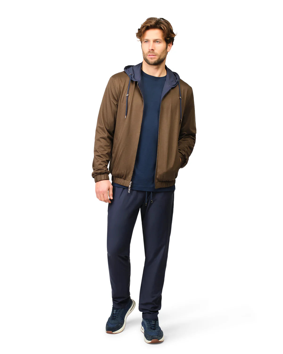 Reversible Tech Suit Navy Brown