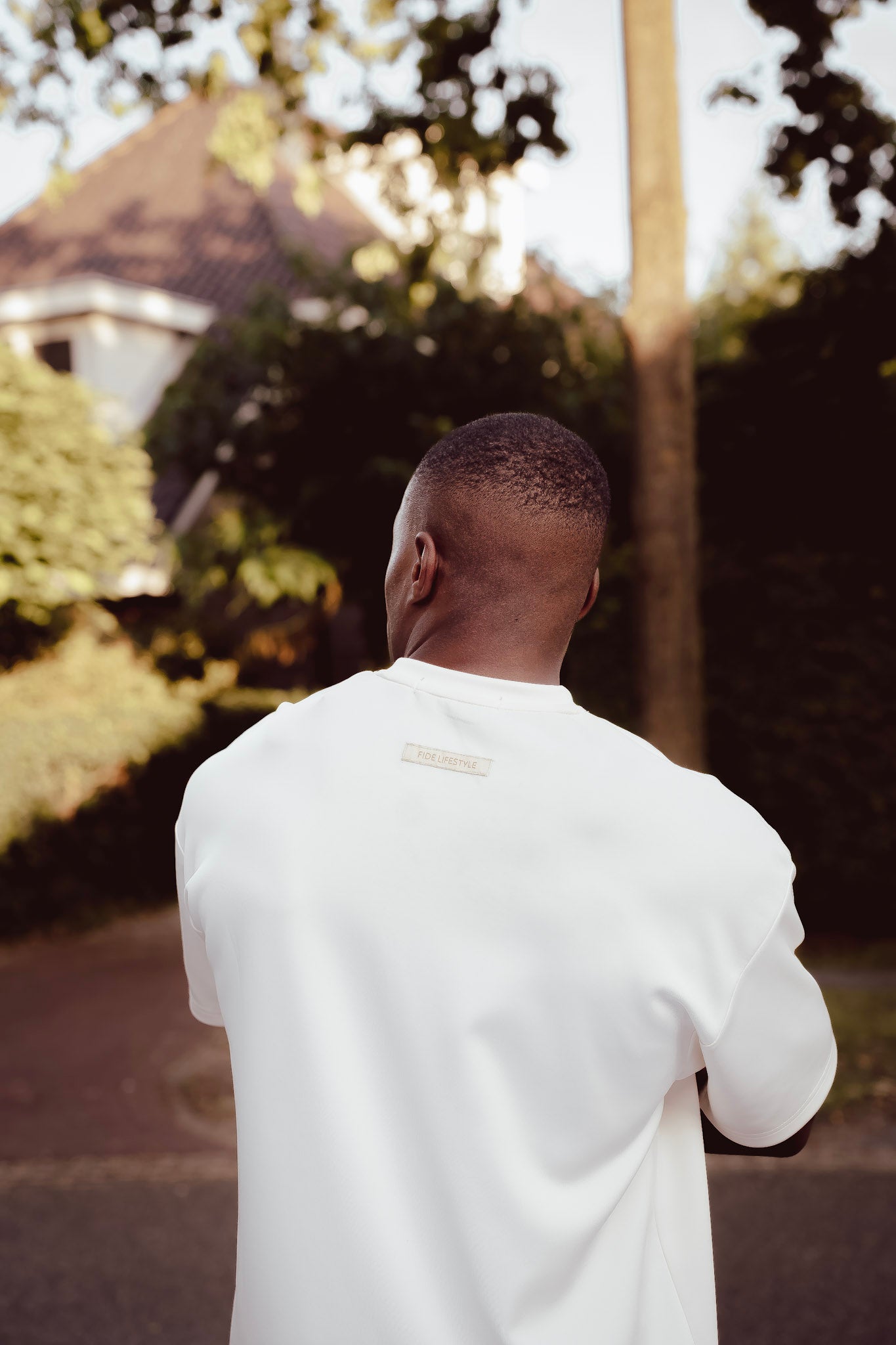 Fide Lifestyle: SHINY OVERSIZED T-SHIRT – OFF WHITE