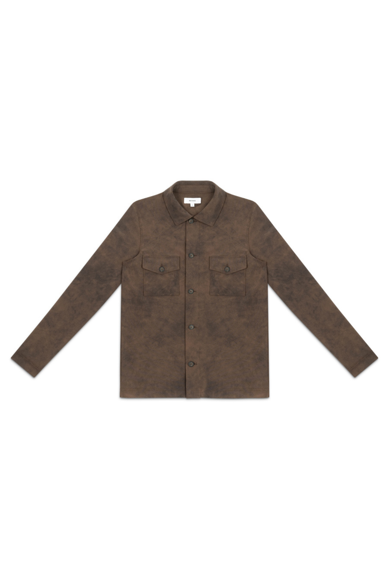 OVERSHIRT SUEDE - BROWN