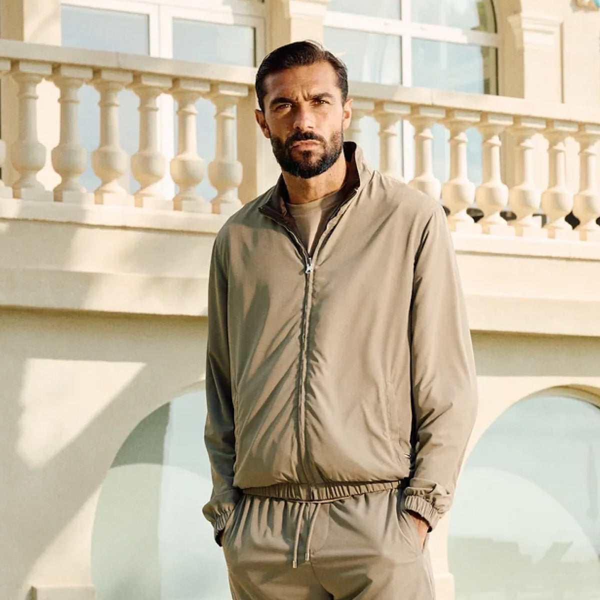 Reversible Tech Suit Taupe