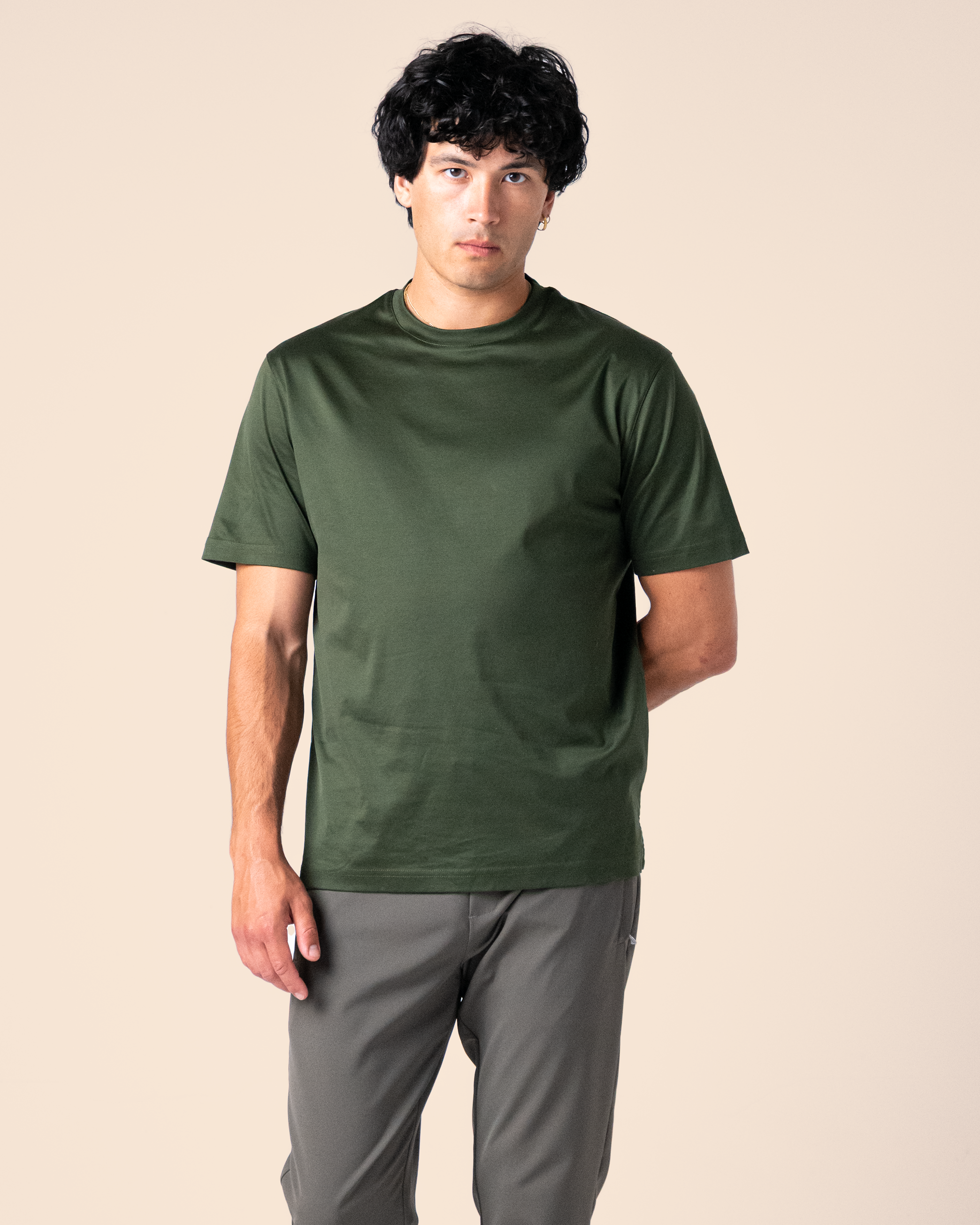 Green Mercerized T Shirt