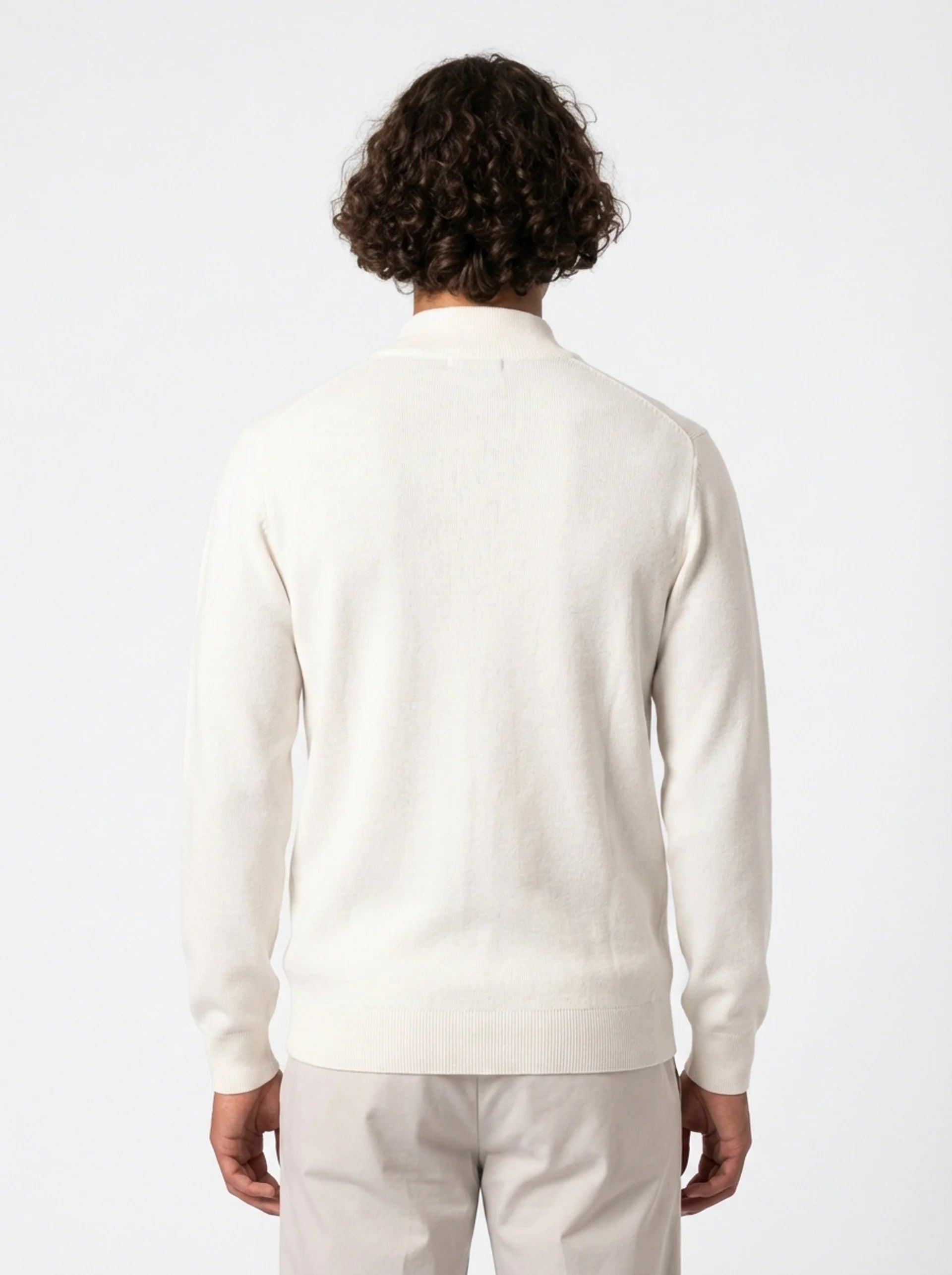 Club Amri Knitwear Full Zip - WHITE
