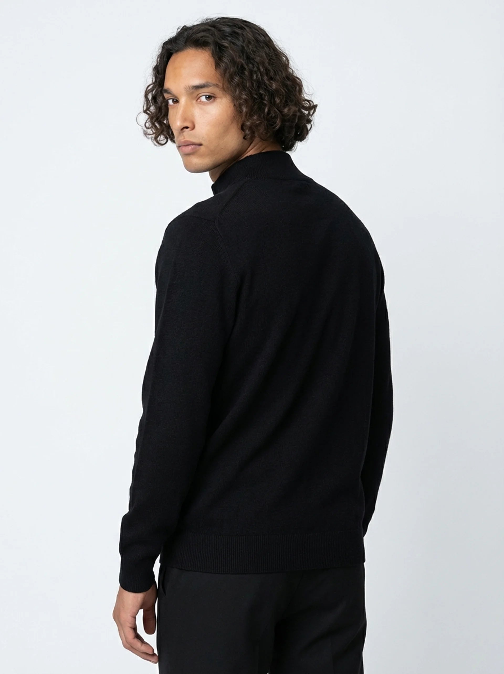 Club Amri Knitwear Full Zip - BLACK