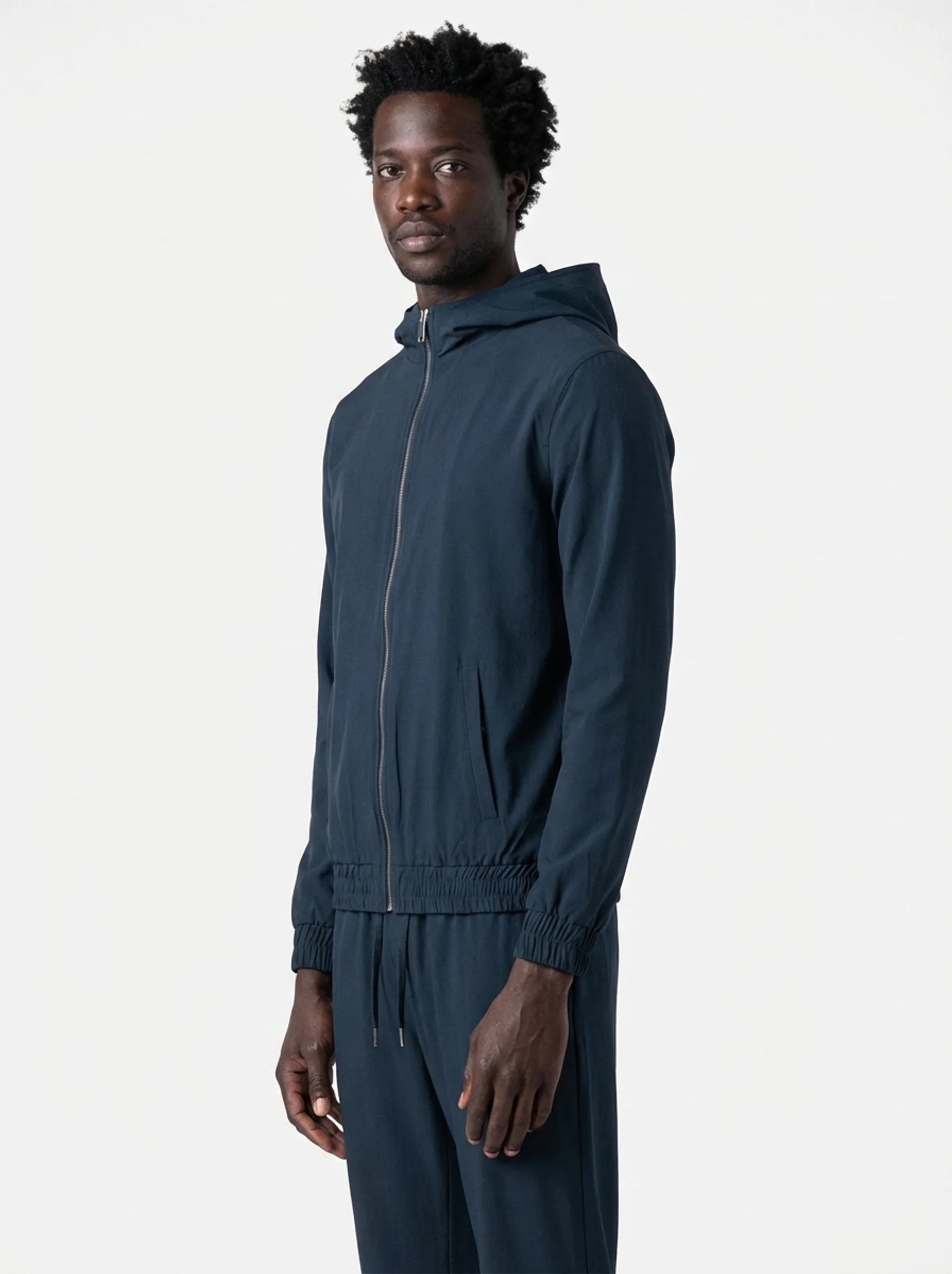 Club Amri nylon hooded techsuit - BLUE