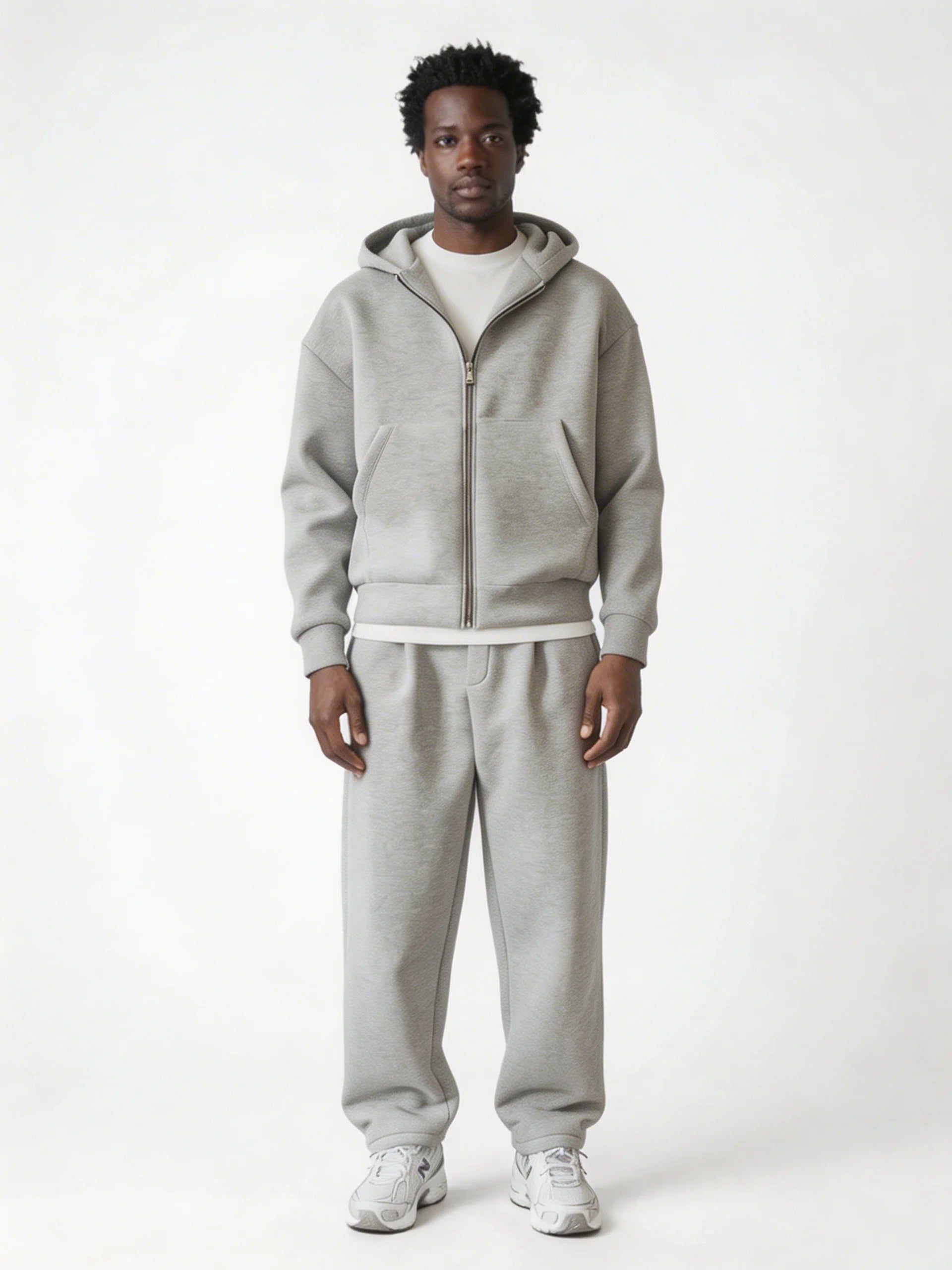 Club Amri zip tracksuit - GREY