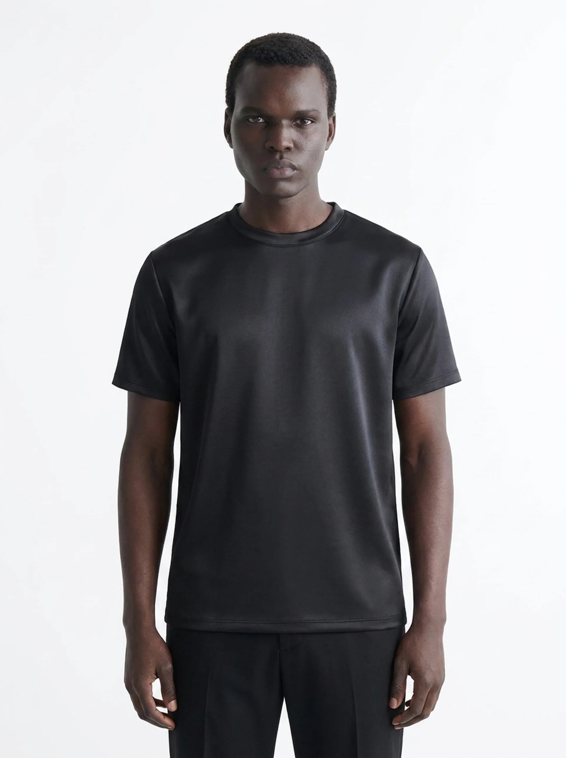 CLUB AMRI SHINY T-SHIRT BLACK