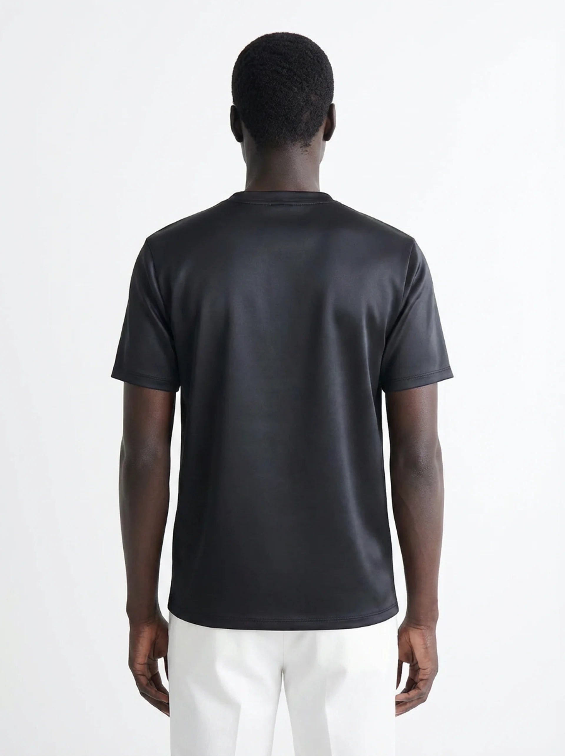 CLUB AMRI SHINY T-SHIRT BLACK
