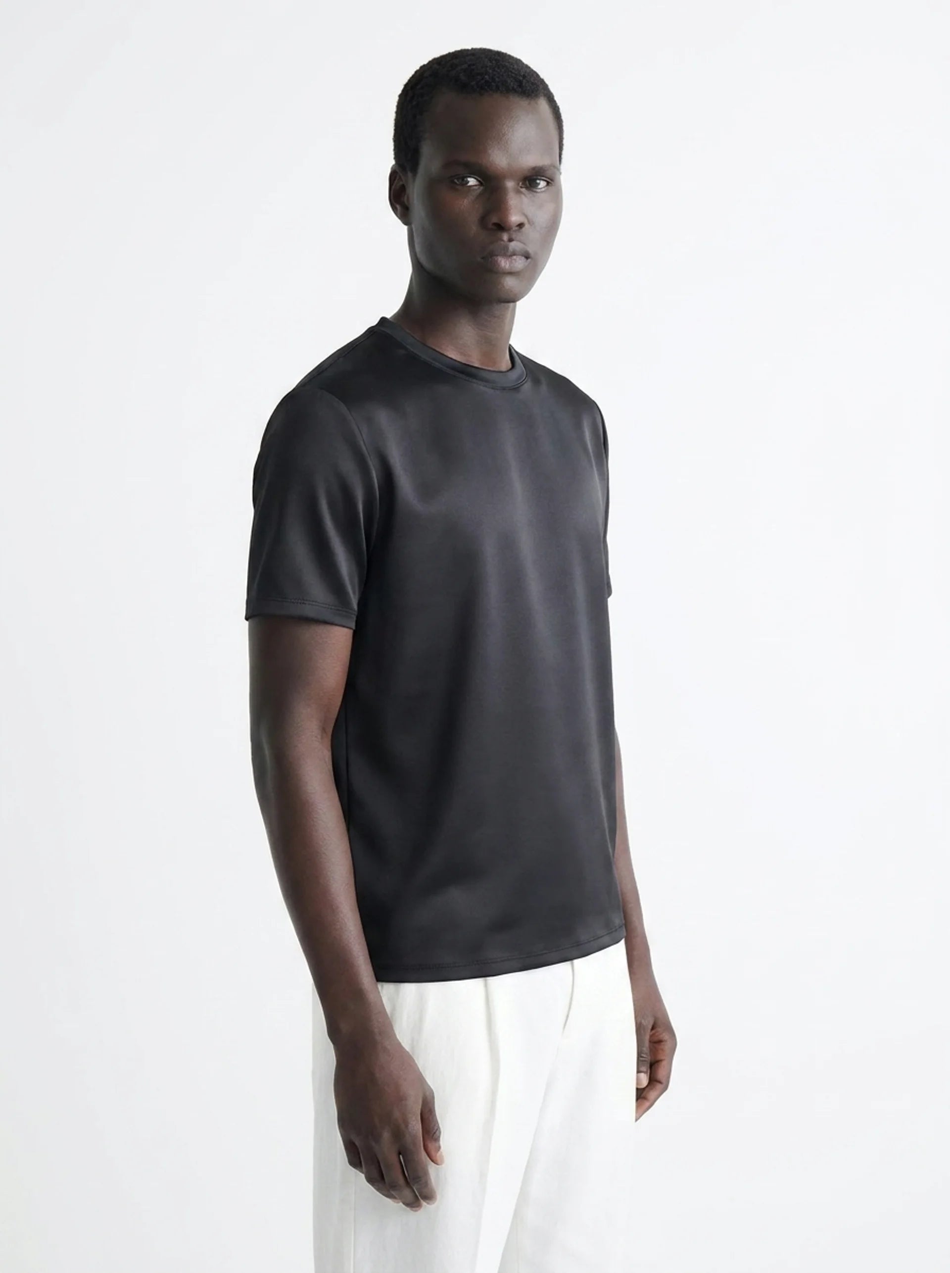 CLUB AMRI SHINY T-SHIRT BLACK