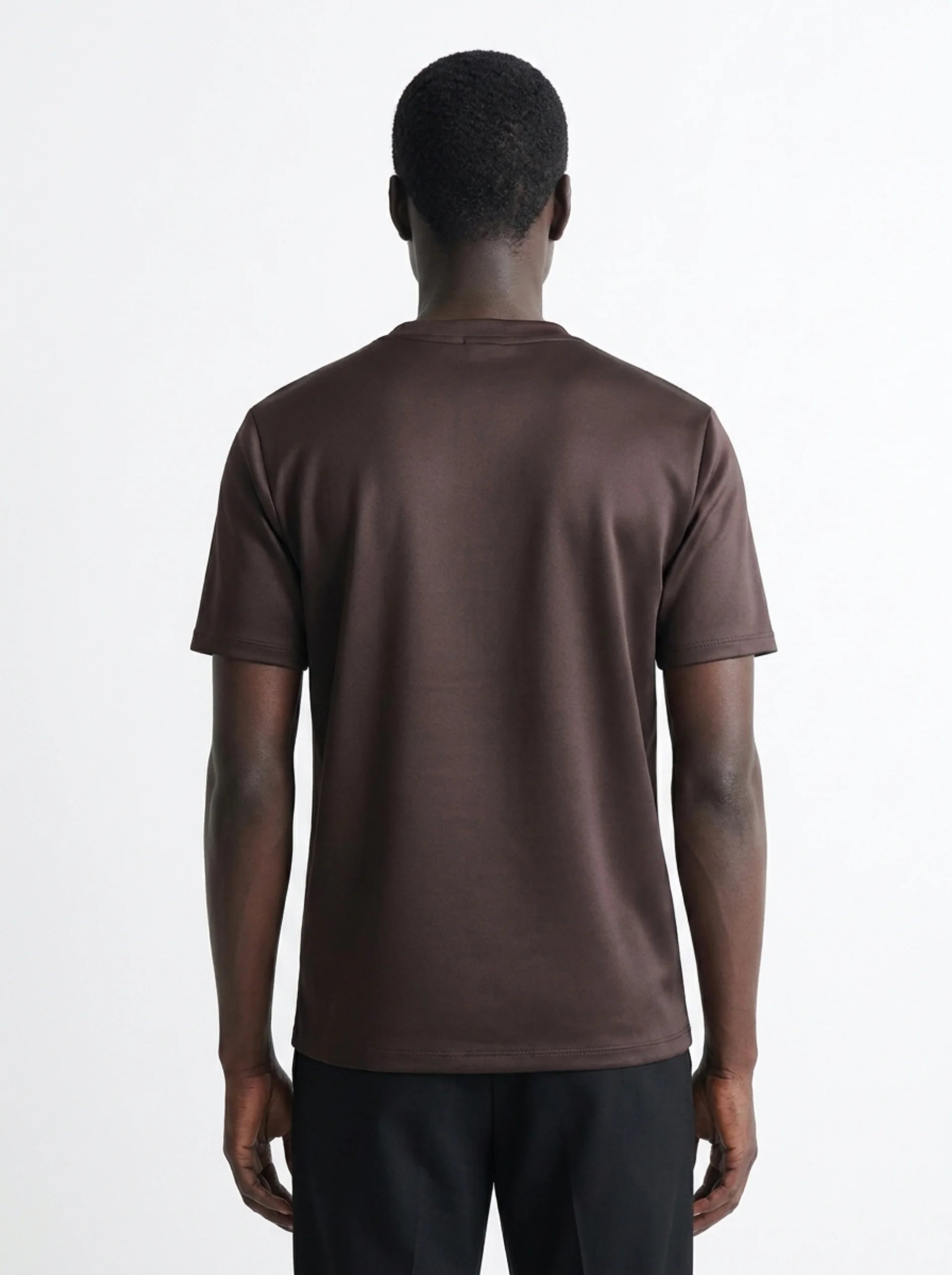 CLUB AMRI SHINY T-SHIRT BROWN