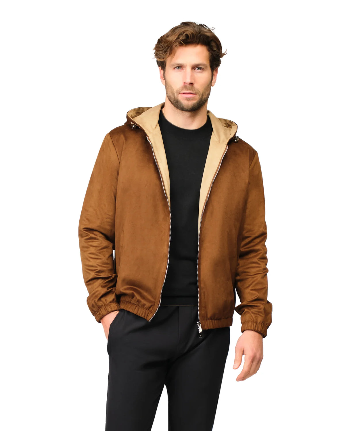 SUÈDE WINDBREAKER - BROWN