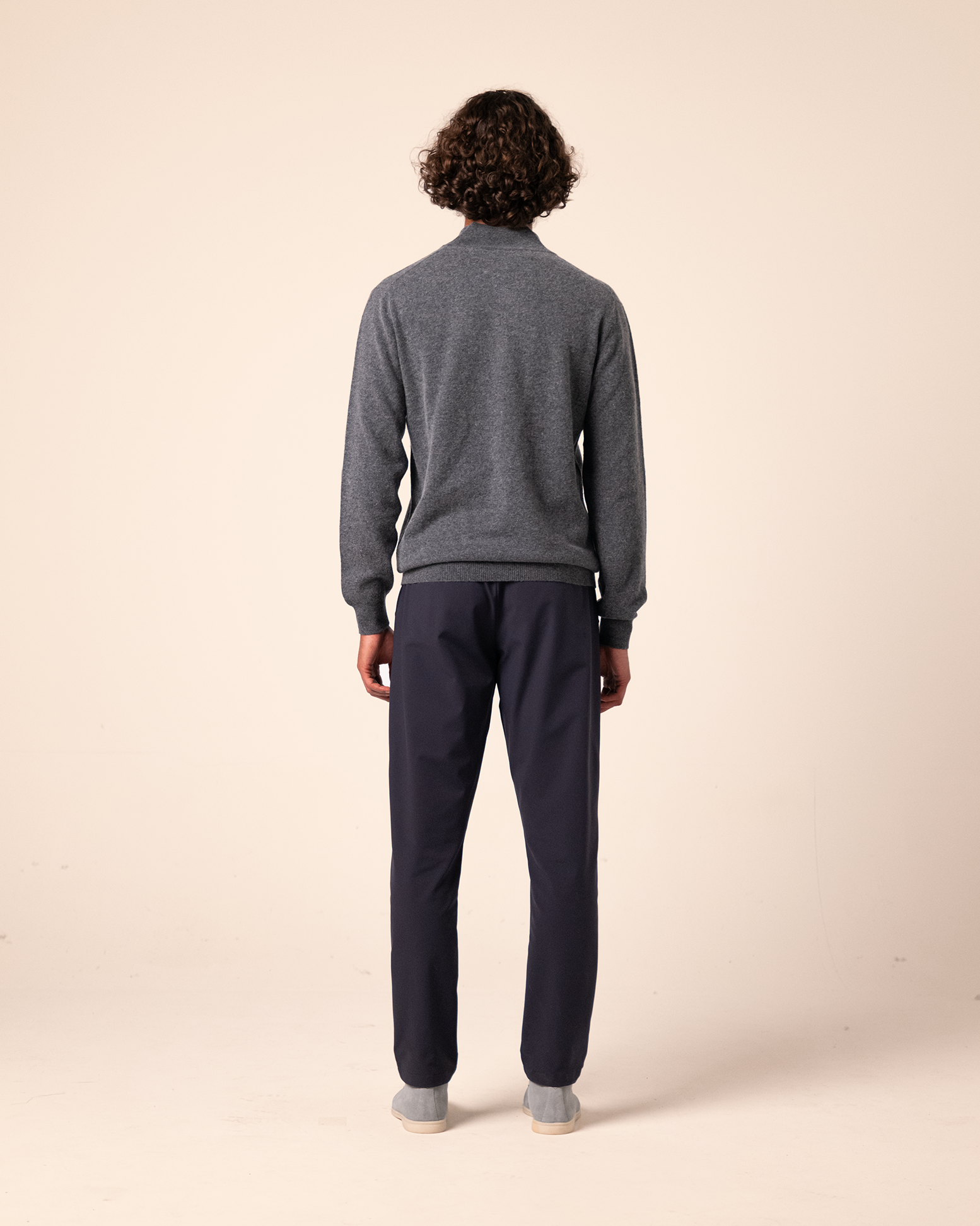 Halfzip Merino Grey