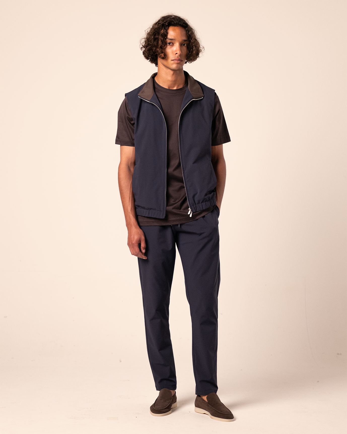 Tech Bodywarmer Set Navy