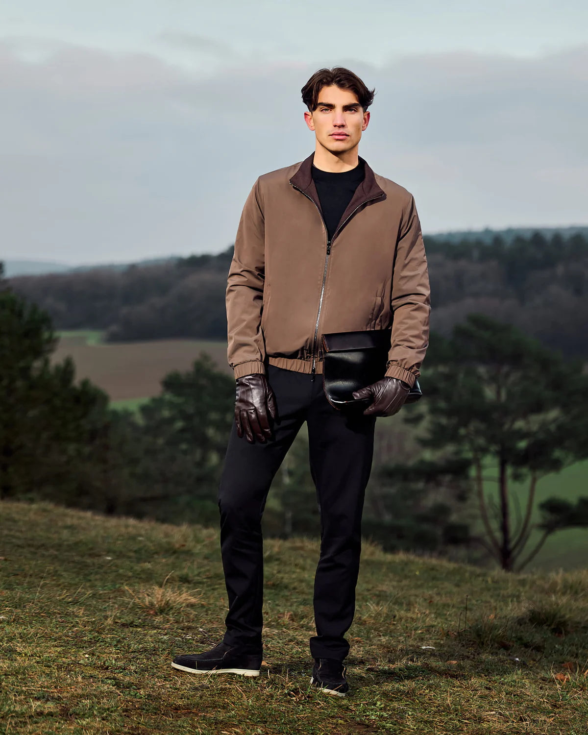 Reversible Merino Jacket brown/choco