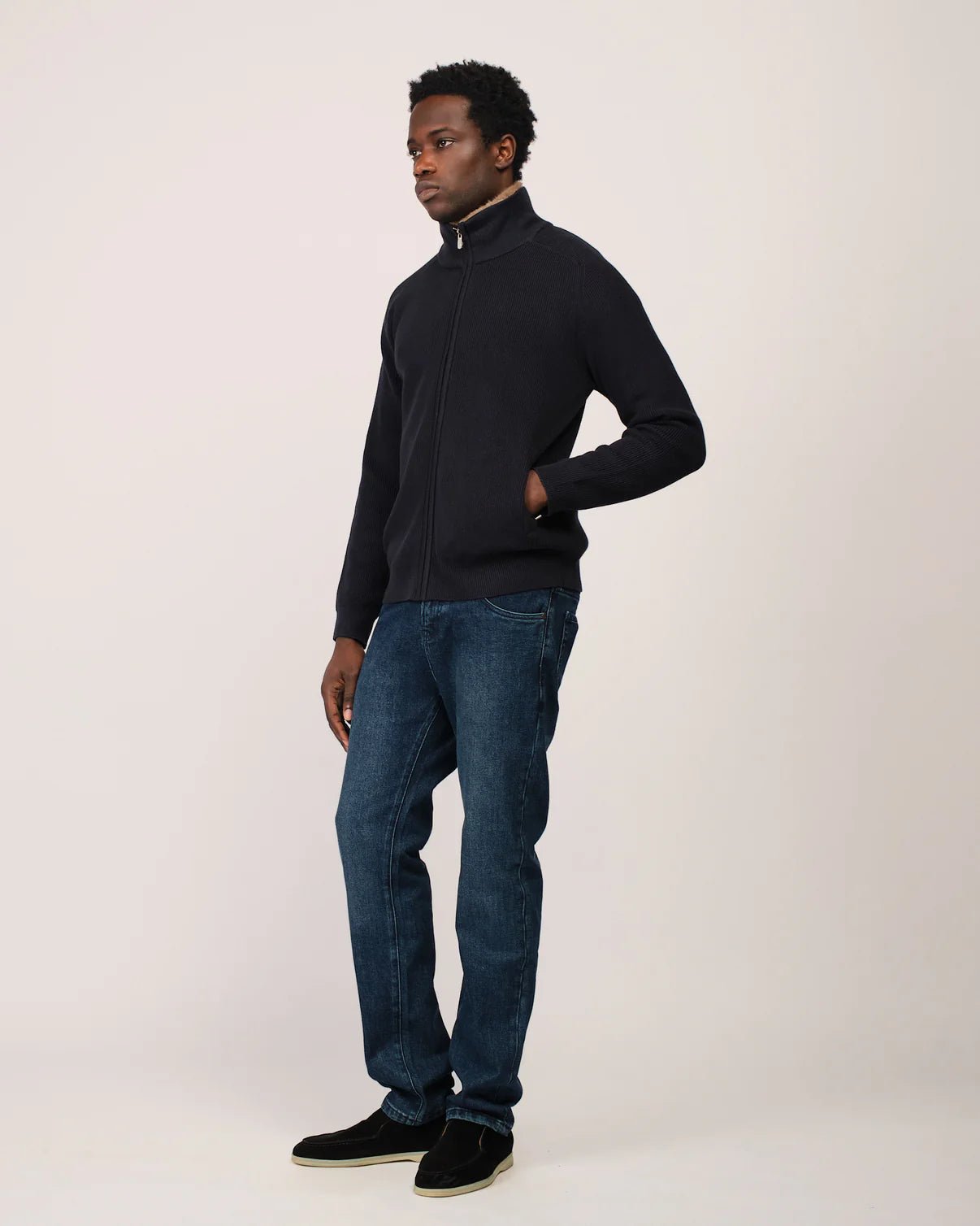 The Siberian Cardigan - NAVY BLUE