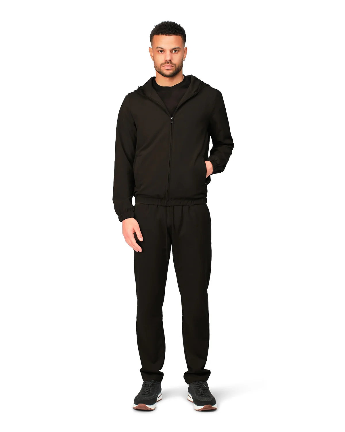 NYLON TROUSERS - BLACK