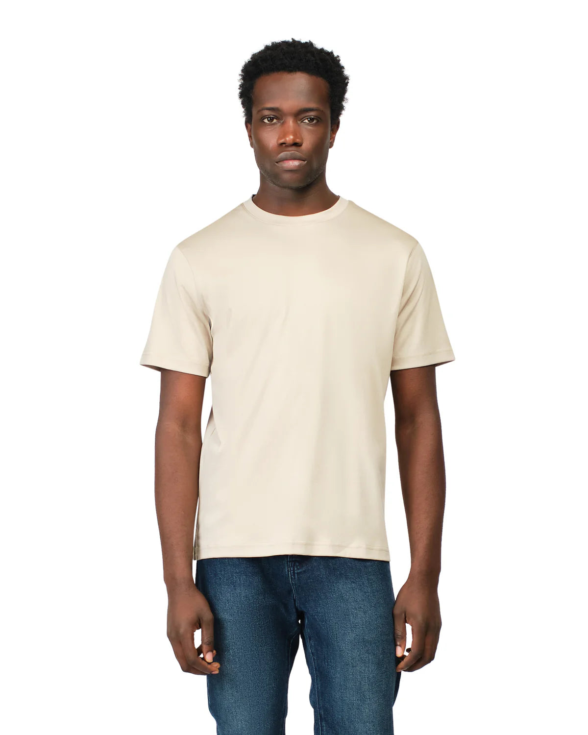 Cream Mercerized T Shirt