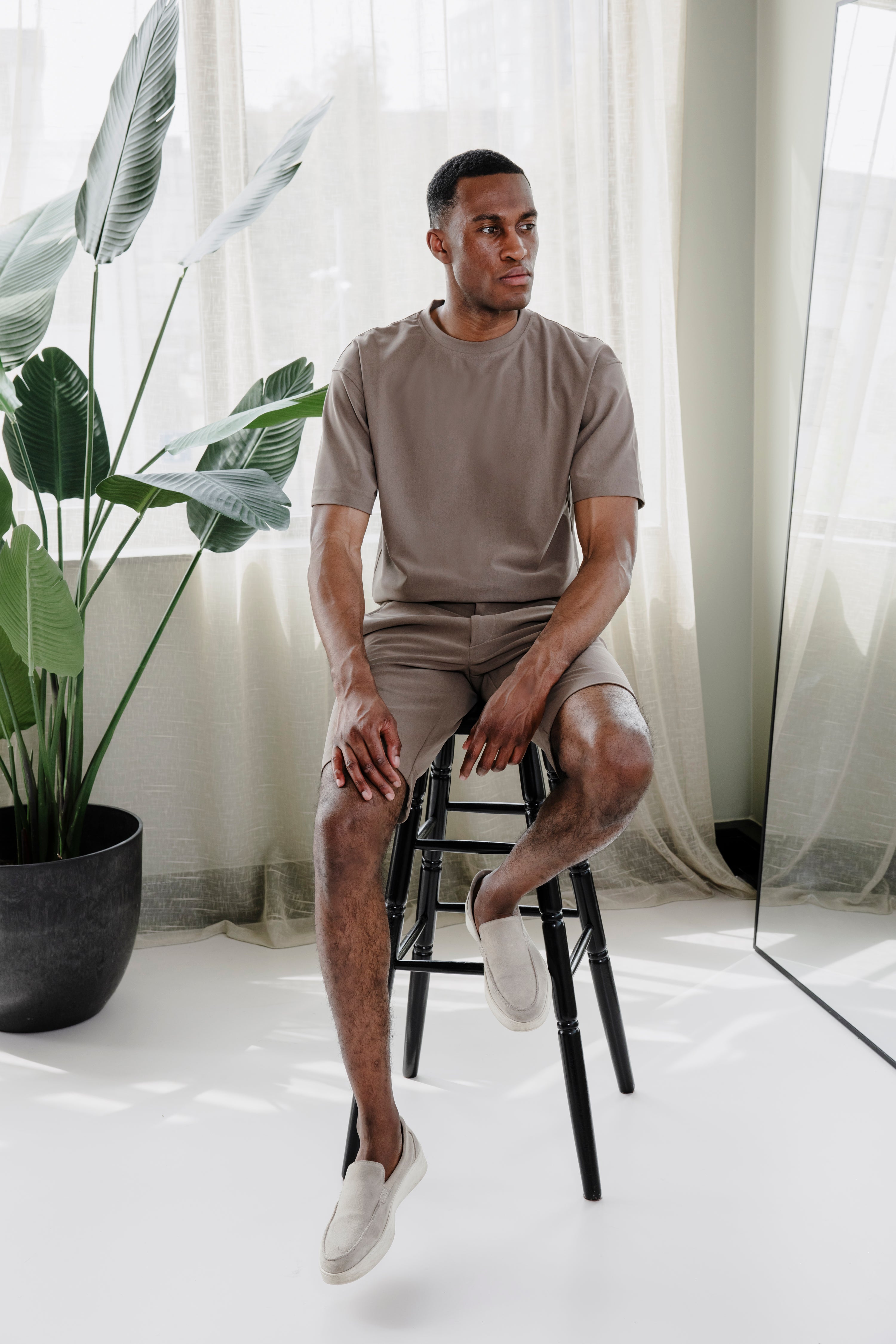 ALCANTARA T-SHIRT - ROAST